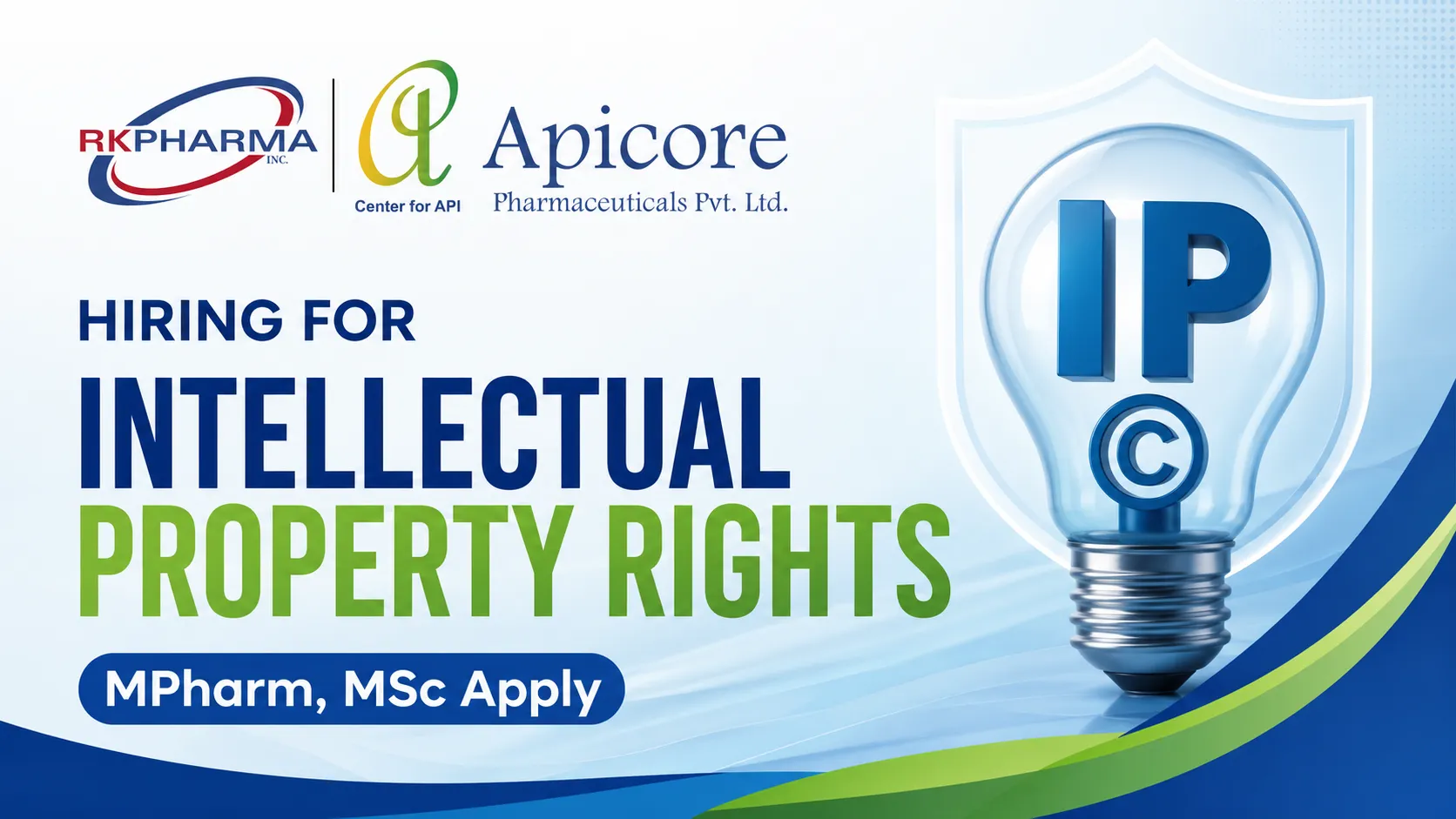 Intellectual Property Rights Job at RK Pharma Inc
