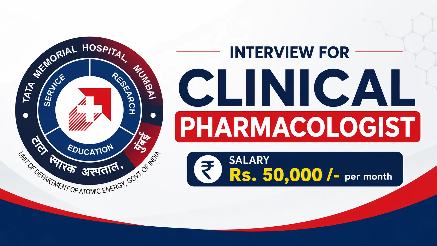 Interview for Clinical Pharmacologist at Tata Memorial Hospital