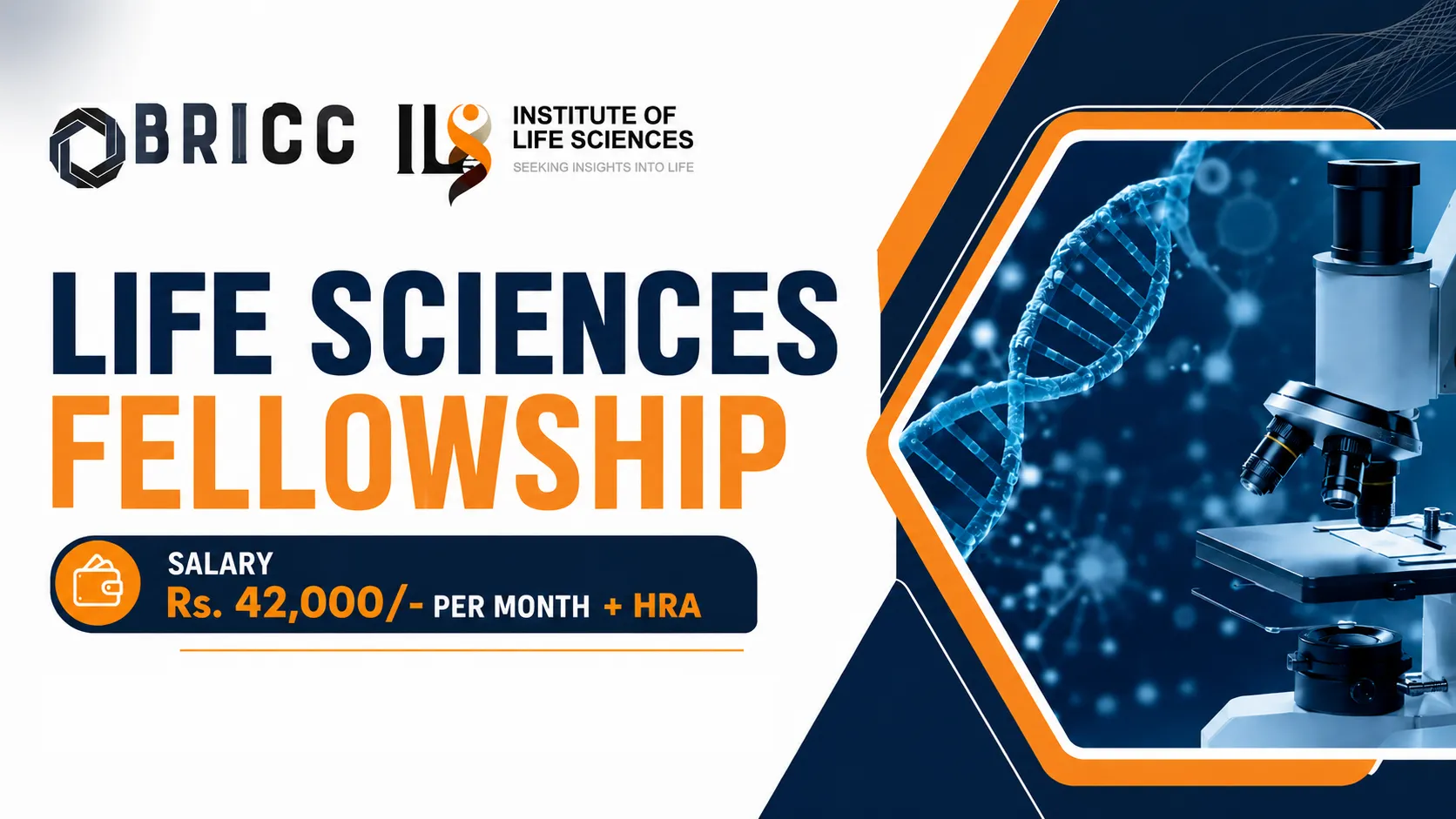 Life Sciences Fellowship at BRIC-Institute of Life Sciences