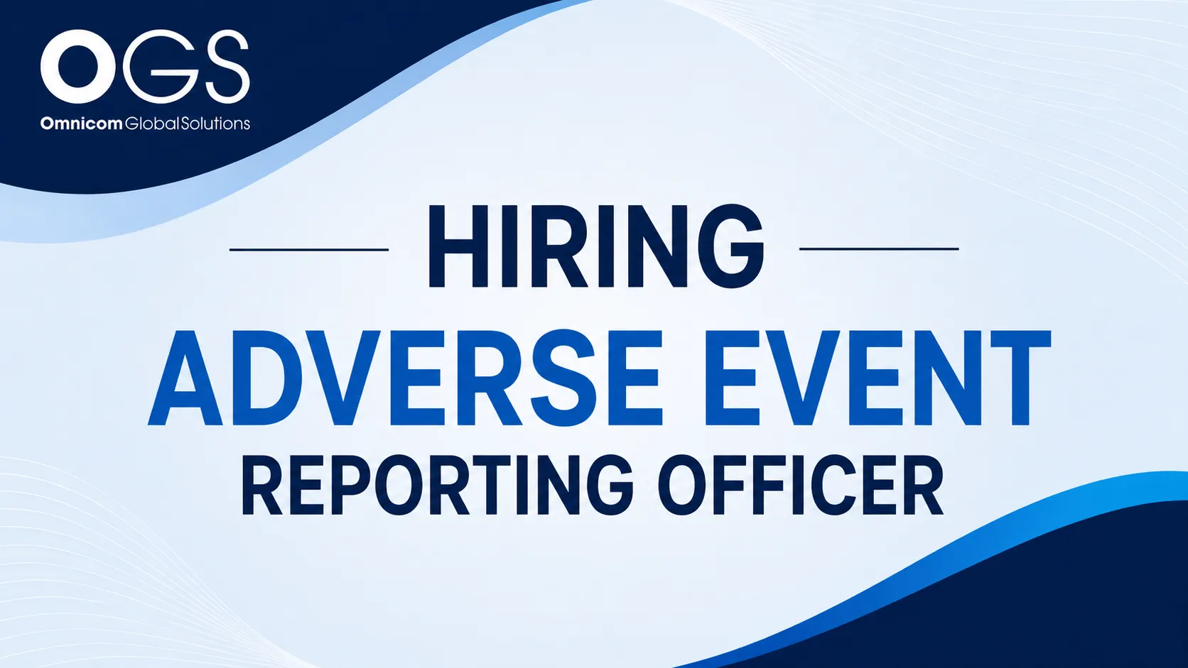 Omnicom Global Solutions Hiring Adverse Event Reporting Officer