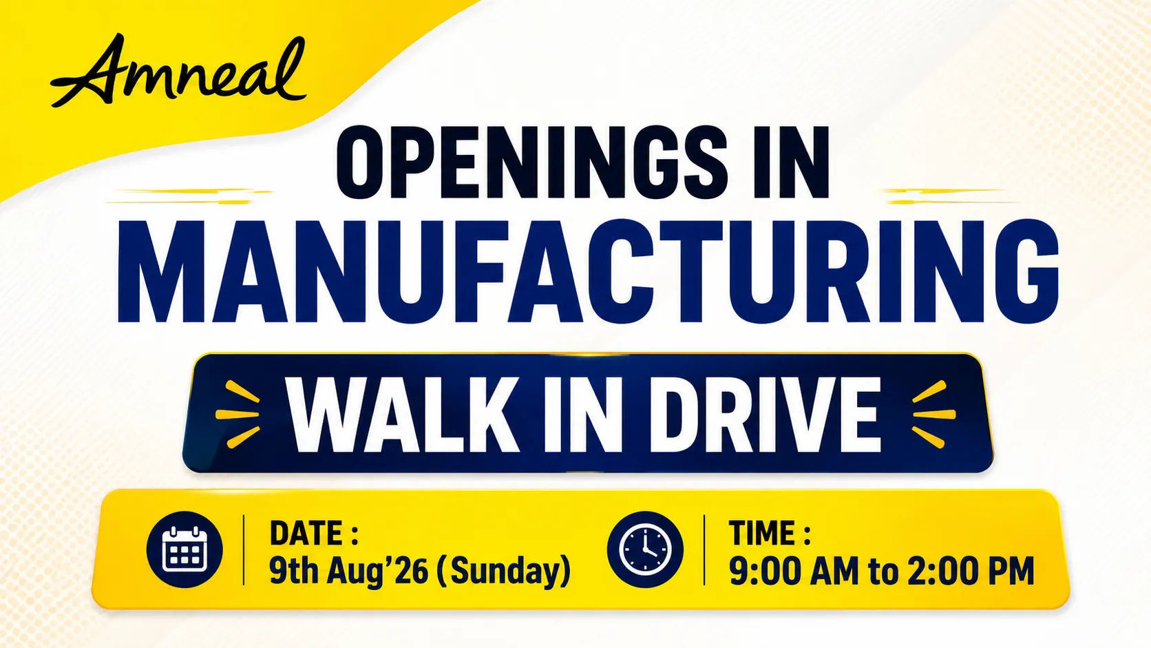 Openings in Manufacturing at Amneal Pharmaceuticals