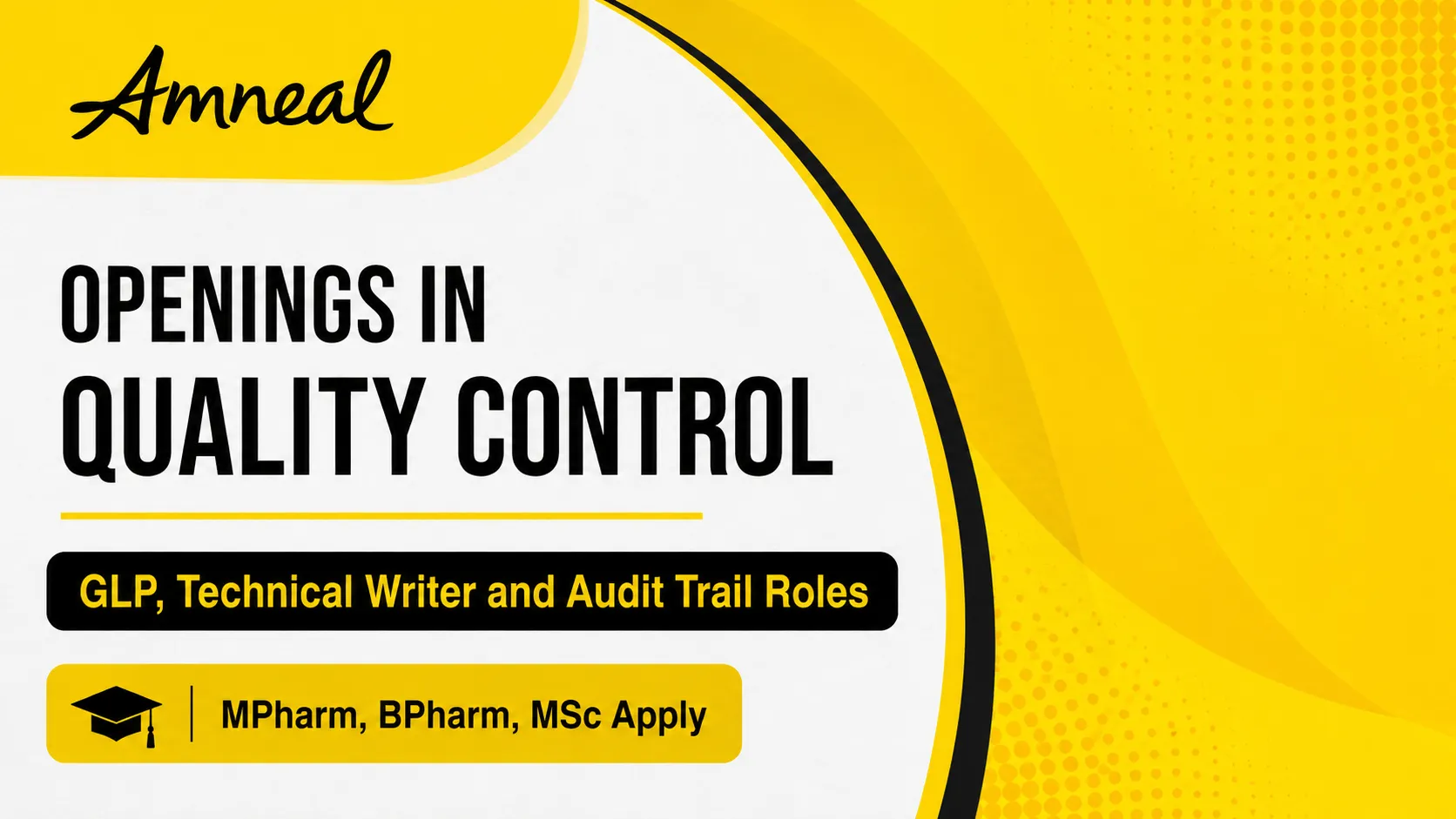 Openings in Quality Control at Amneal Pharma