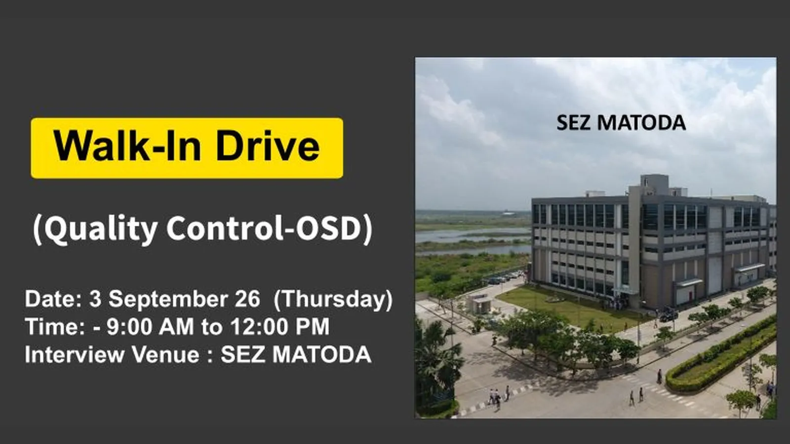 Openings in Quality Control OSD at Amneal Pharma