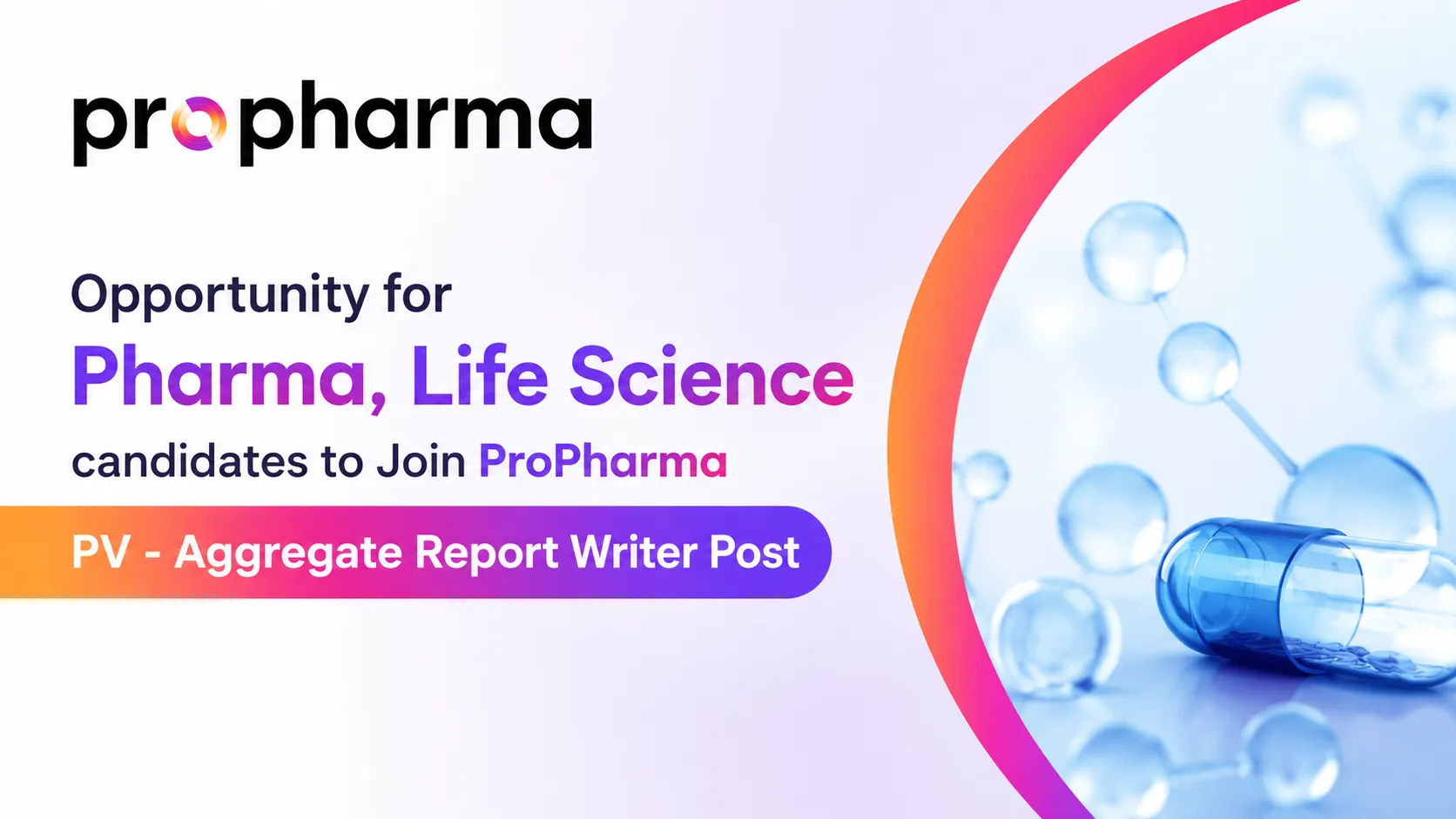 Opportunity for Pharma, Life Science candidates to Join ProPharma