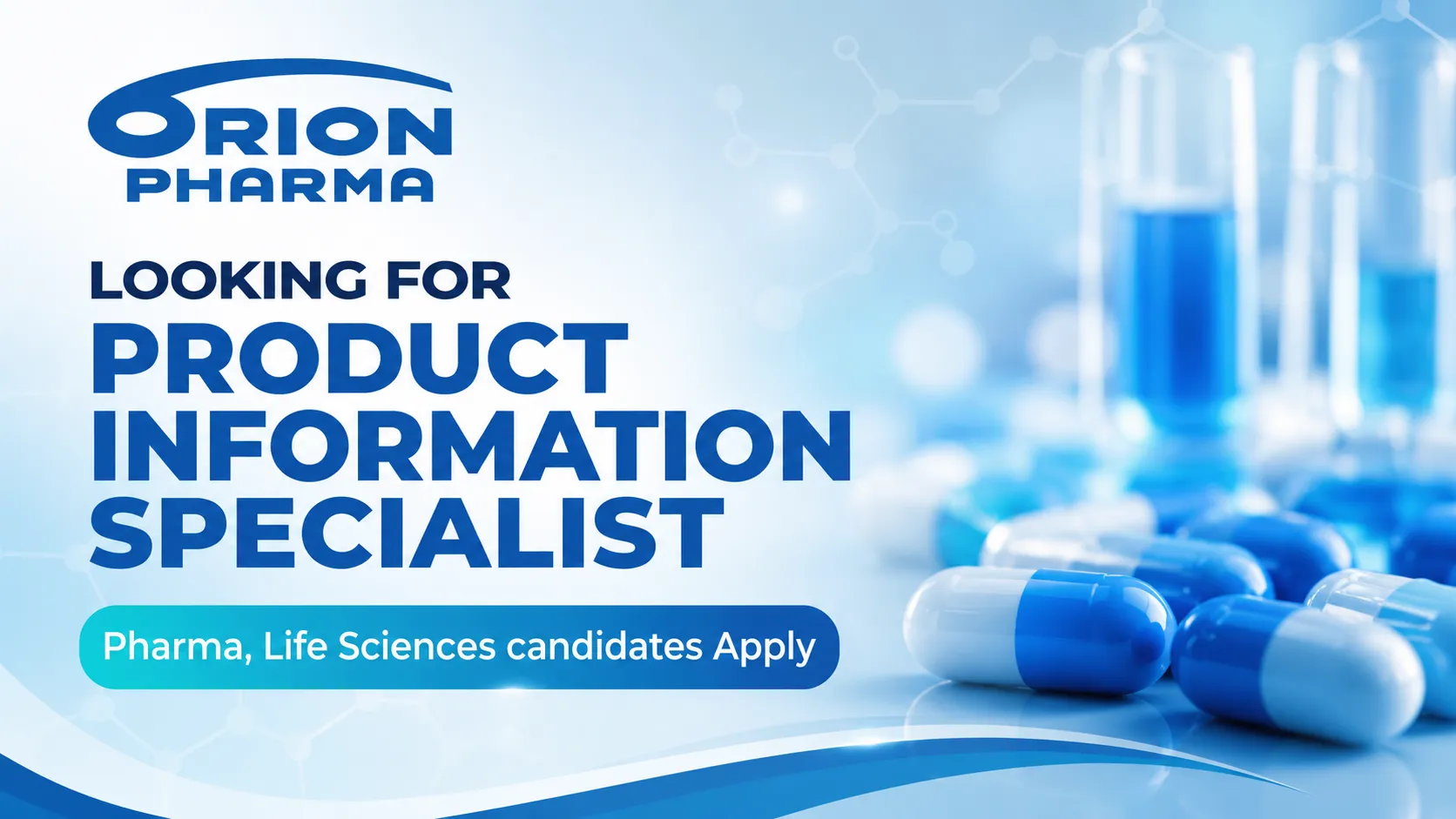 Orion Pharma looking for Product information Specialist