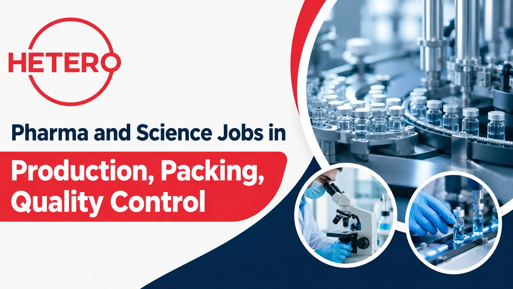 Pharma and Science Jobs in Production, Packing, Quality Control at Hetero