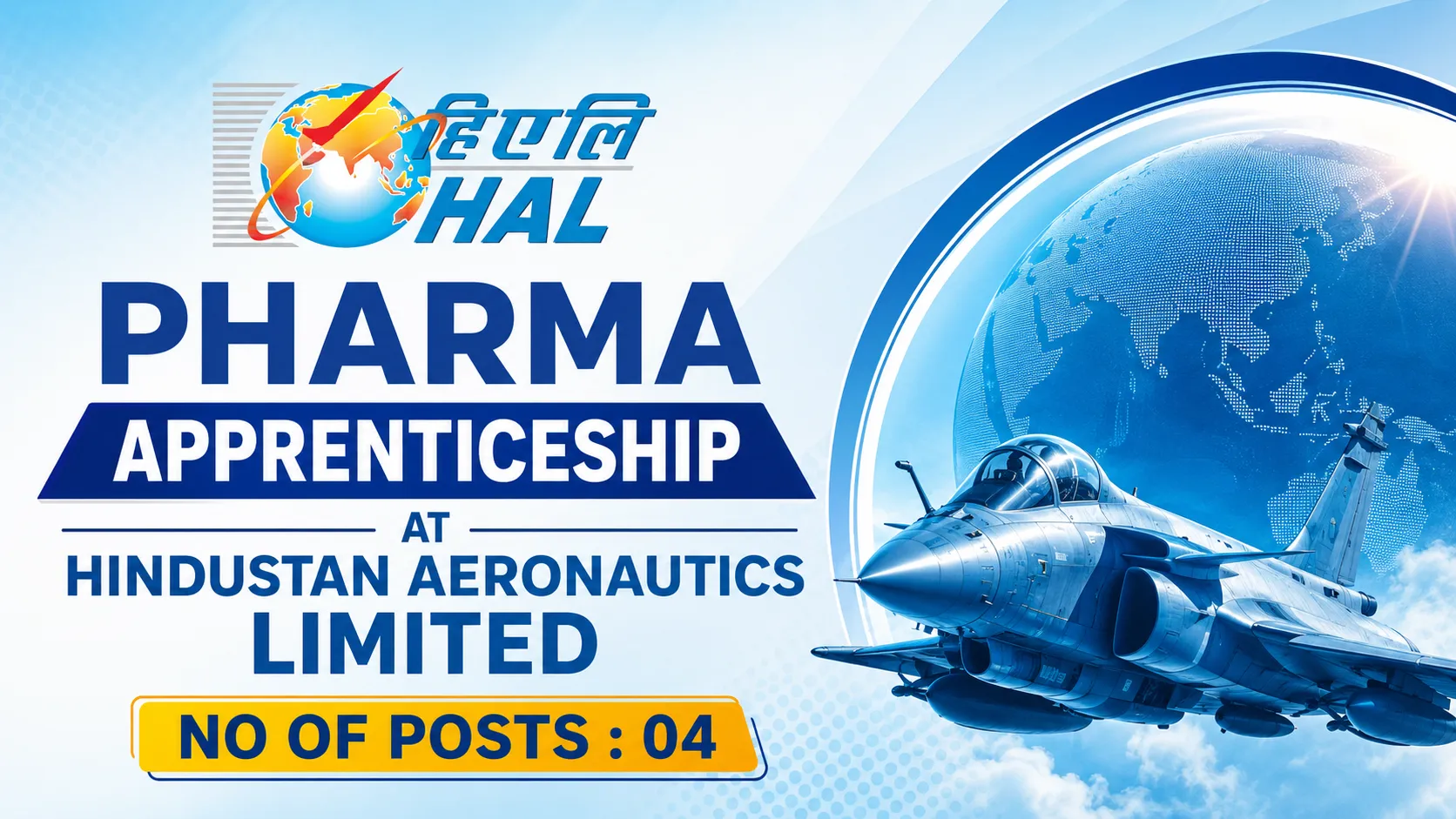 Pharma Apprenticeship at Hindustan Aeronautics Limited