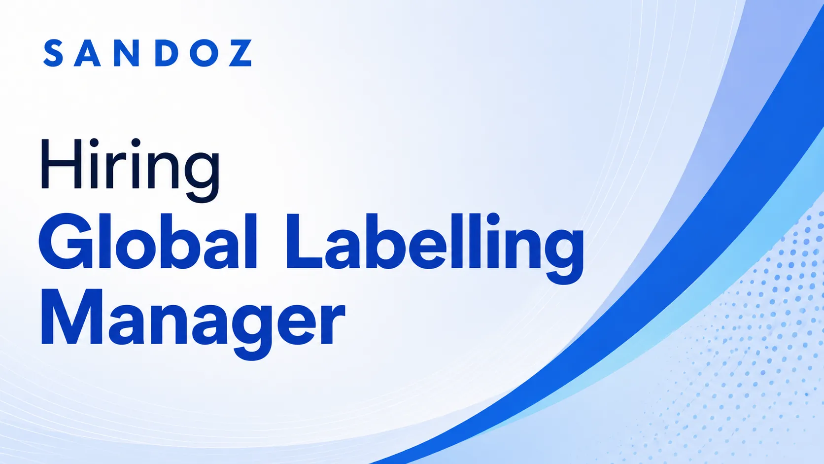 Sandoz Hiring Global Labelling Manager