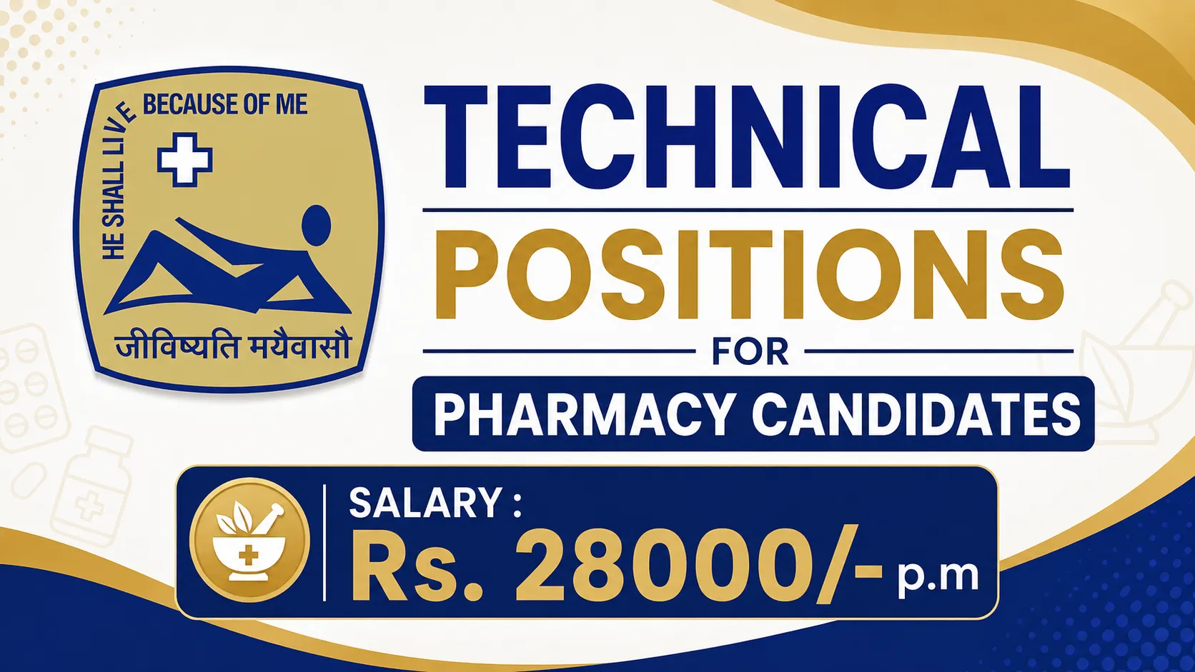 Technical positions for Pharmacy candidates at St. John's Research Institute