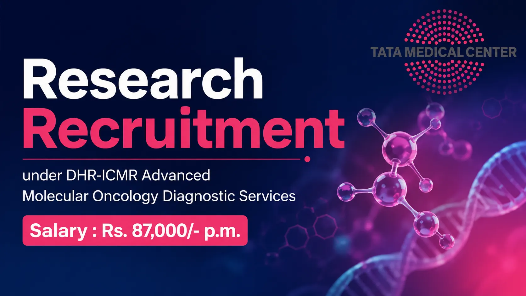 TMC invites applications for post of Scientist 
