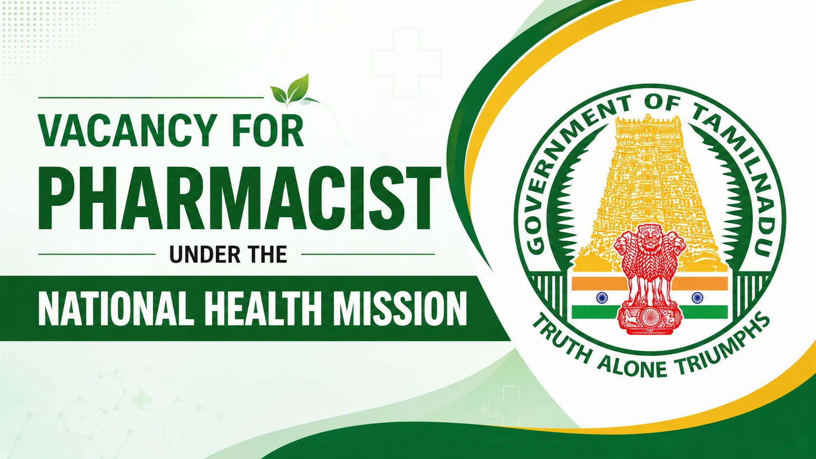 Vacancy for Pharmacist under the National Health Mission