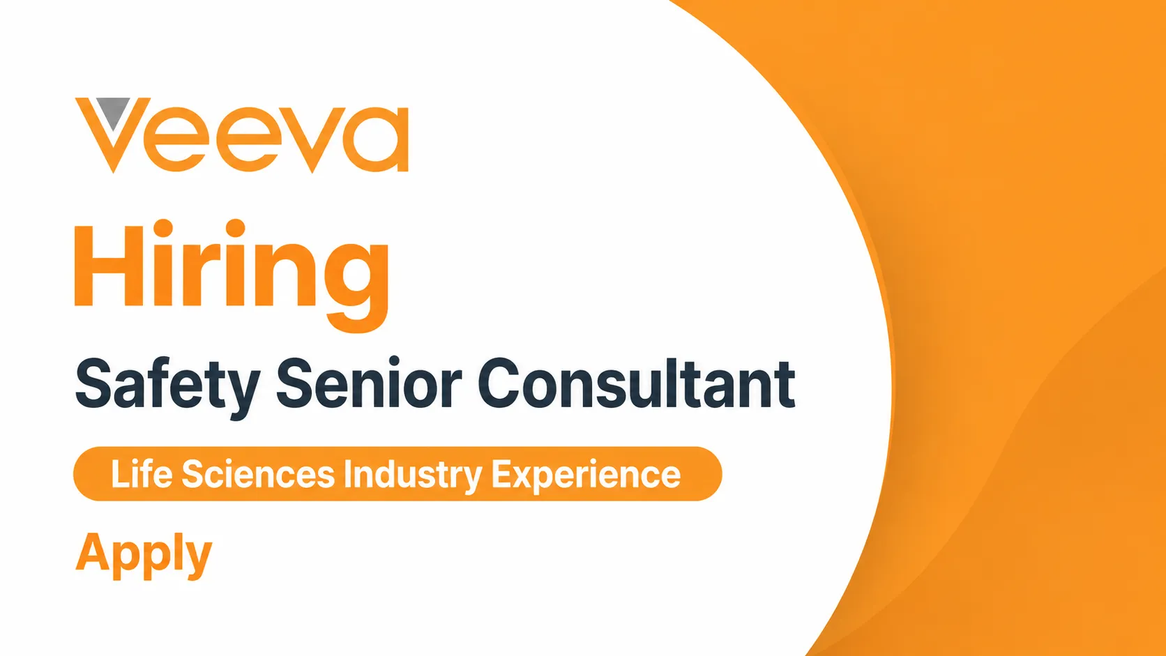 Veeva Systems Hiring Safety Senior Consultant