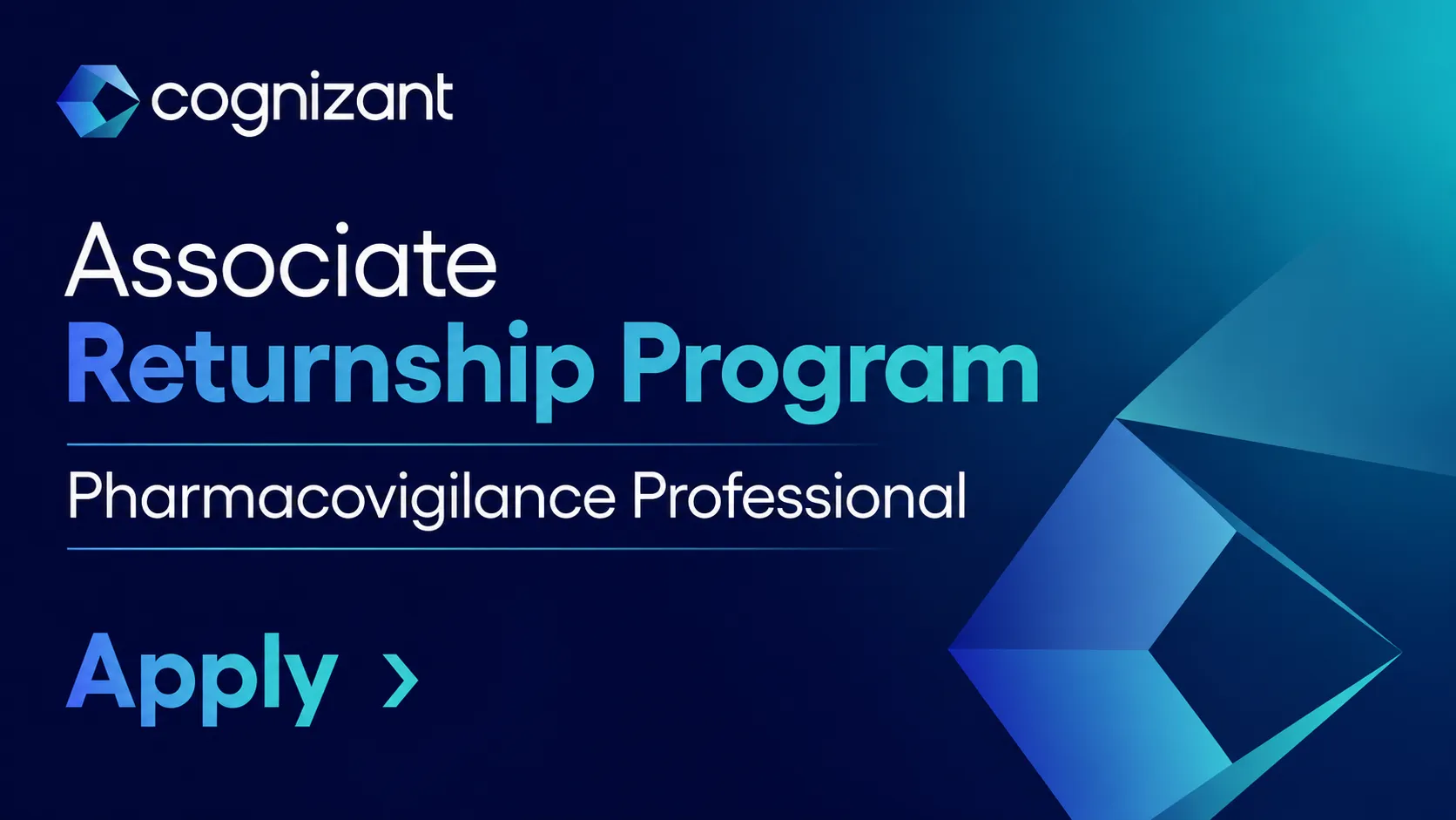 Work as Associate Returnship Program at Cognizant