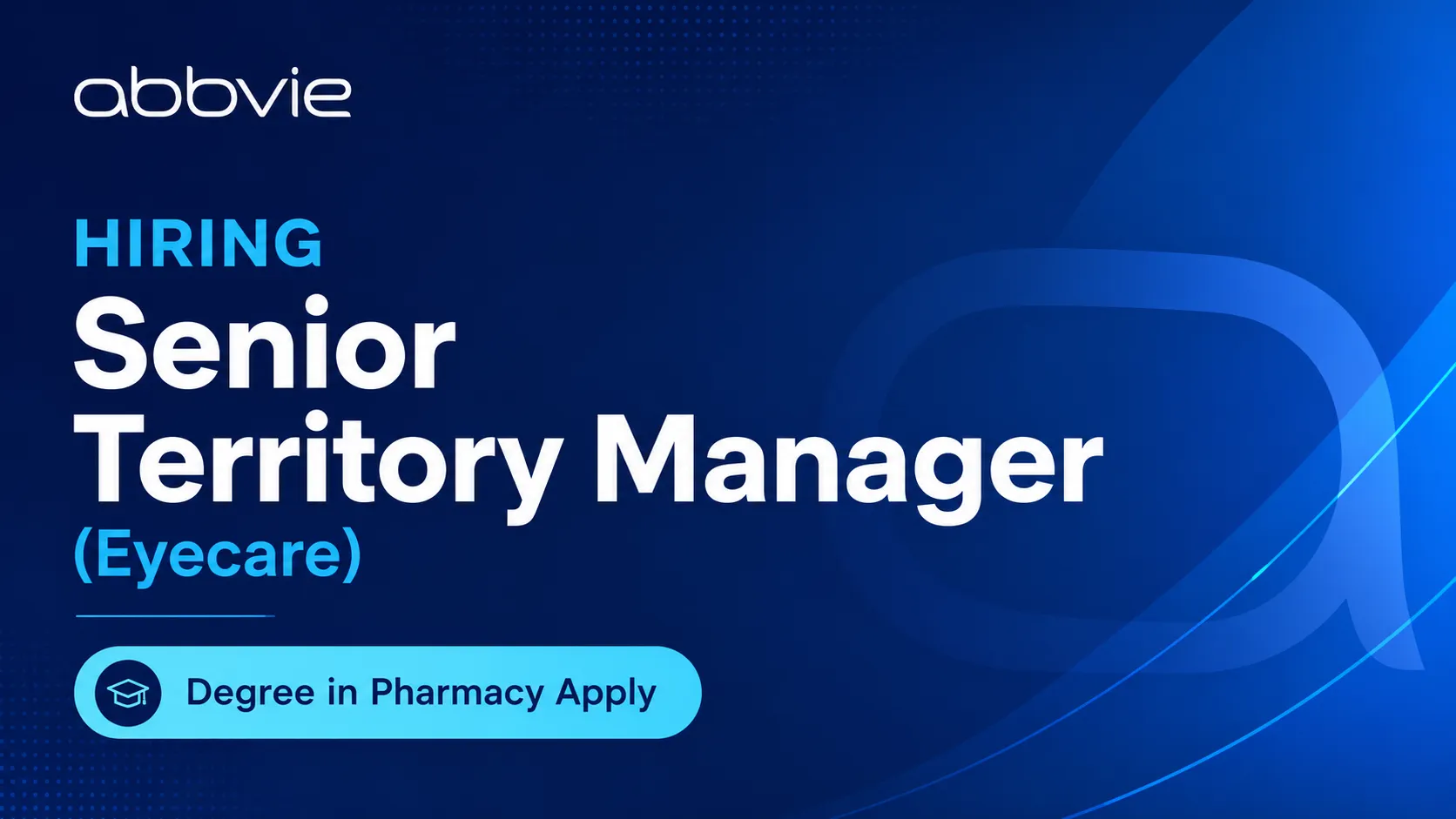 Work as Senior Territory Manager at AbbVie