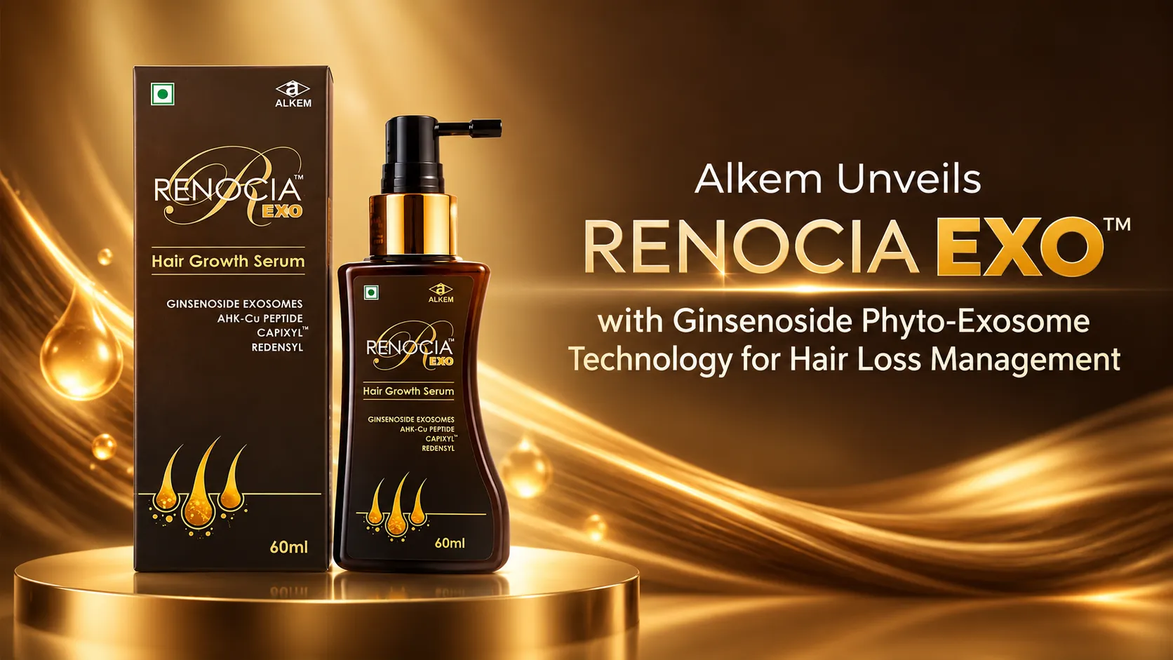 Alkem Unveils Renocia Exo™ with Ginsenoside Phyto-Exosome Technology for Hair Loss Management 