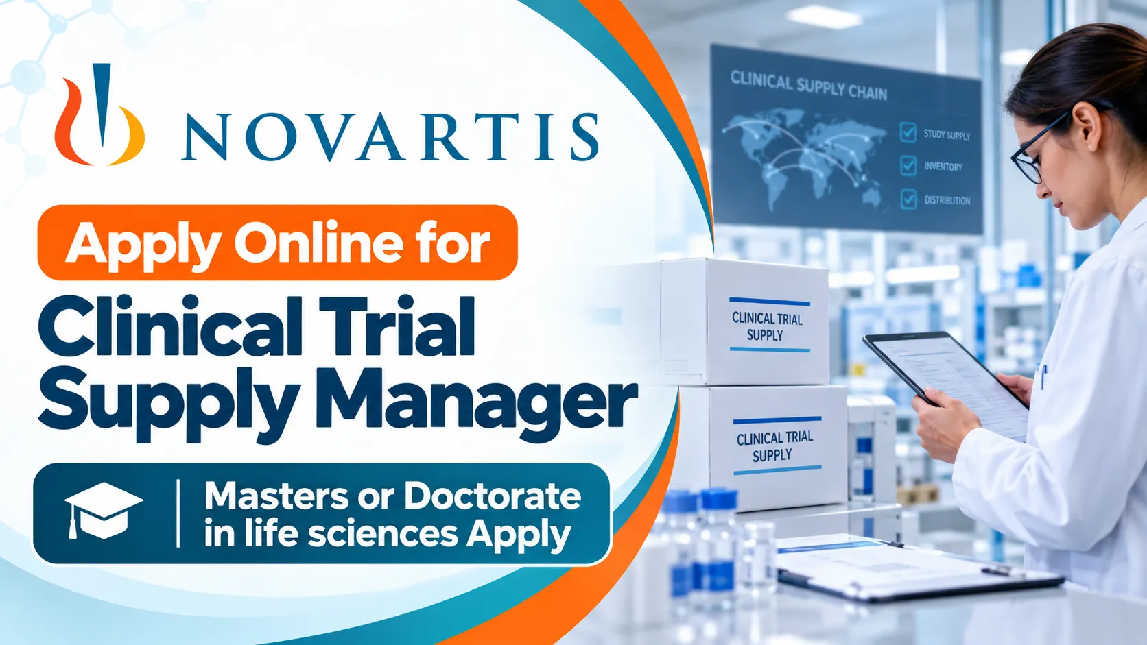 Apply Online for Clinical Trial Supply Manager at Novartis