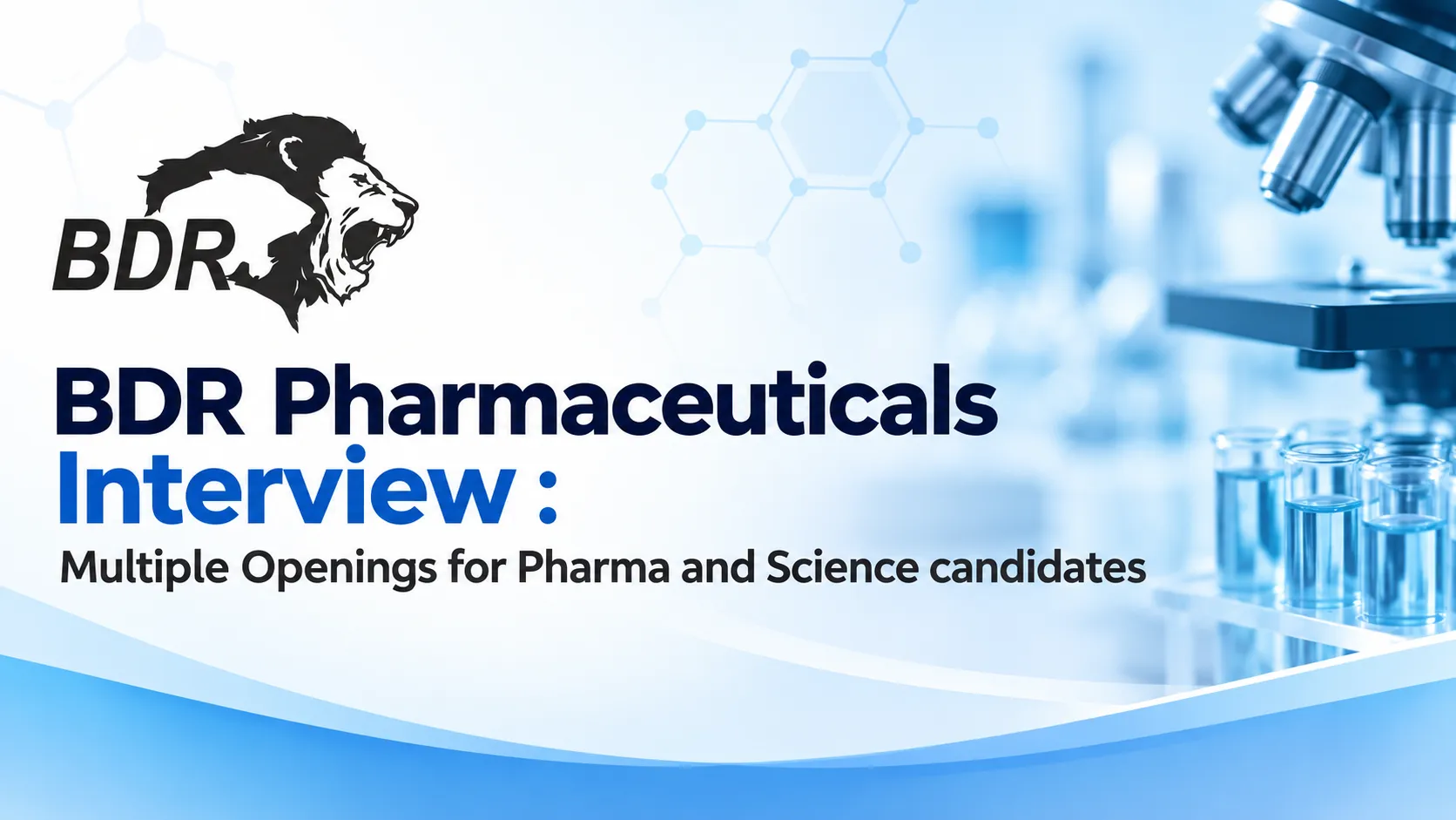 BDR Pharmaceuticals Interview : Multiple Openings for Pharma and Science candidates