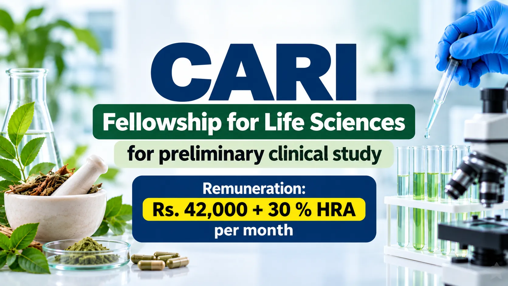 CARI Fellowship for Life Sciences for preliminary clinical study