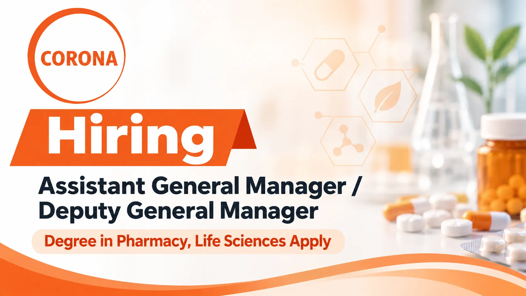 CORONA Remedies Hiring Assistant General Manager / Deputy General Manager