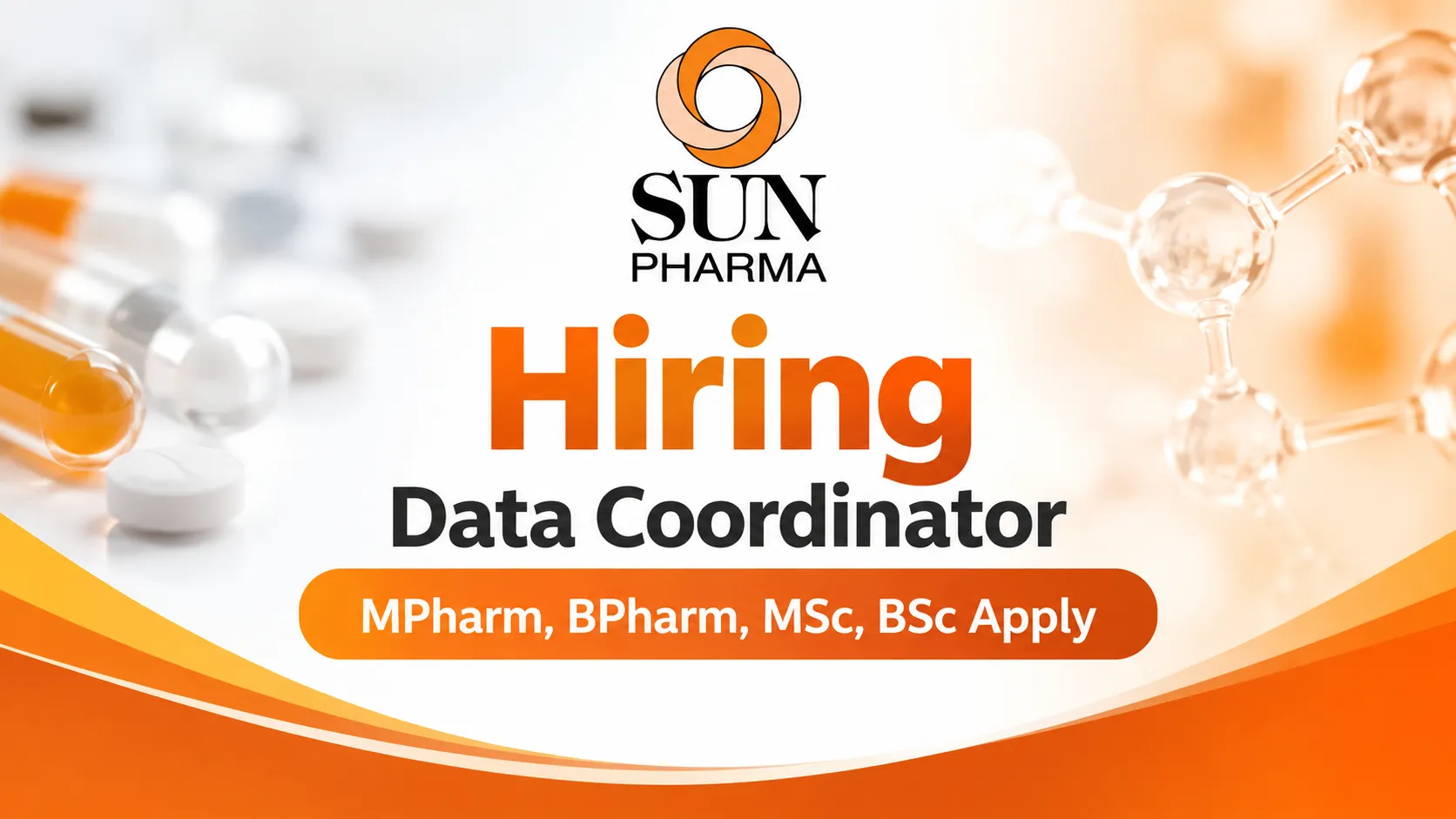 Data Coordinator Hiring at Sun Pharma | Pharmacy / Science candidates apply