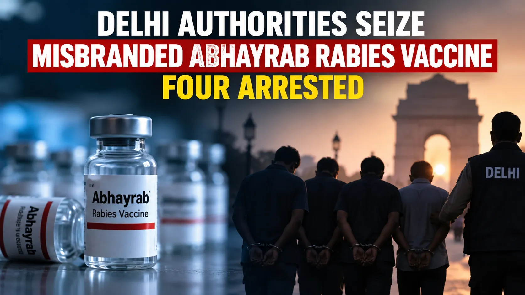 Delhi Authorities Seize Misbranded Abhayrab Rabies Vaccine, Four Arrested