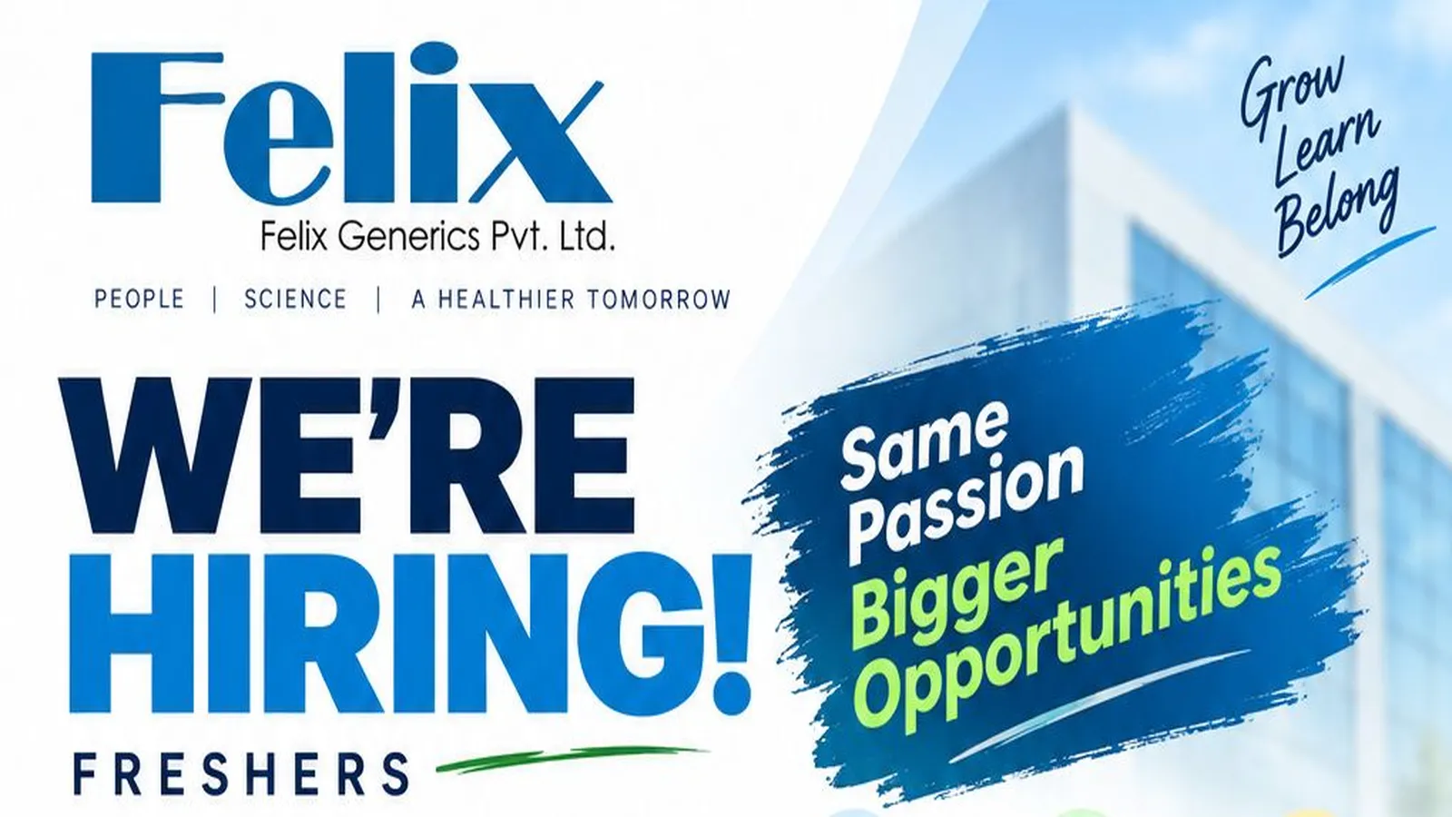 Felix Generics Hiring Documentation Cell and Supply Chain Trainee