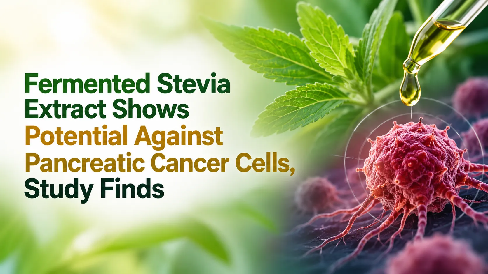 Fermented Stevia Extract Shows Potential Against Pancreatic Cancer Cells, Study Finds