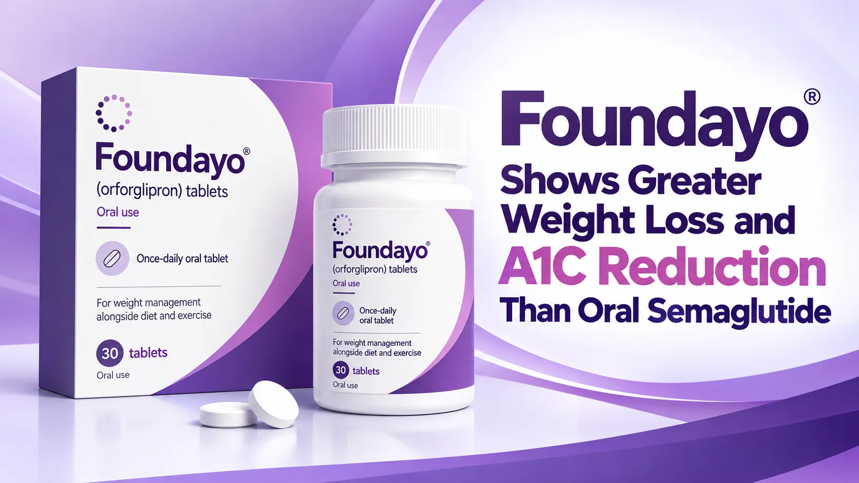 Foundayo Shows Greater Weight Loss and A1C Reduction Than Oral Semaglutide
