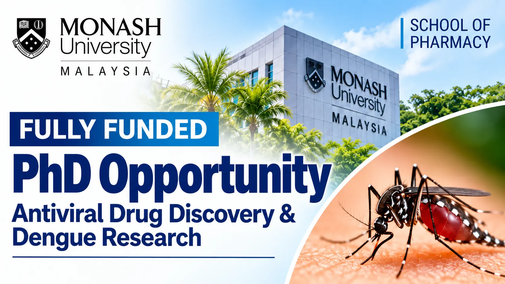 Fully Funded PhD Opportunity at Monash University Malaysia