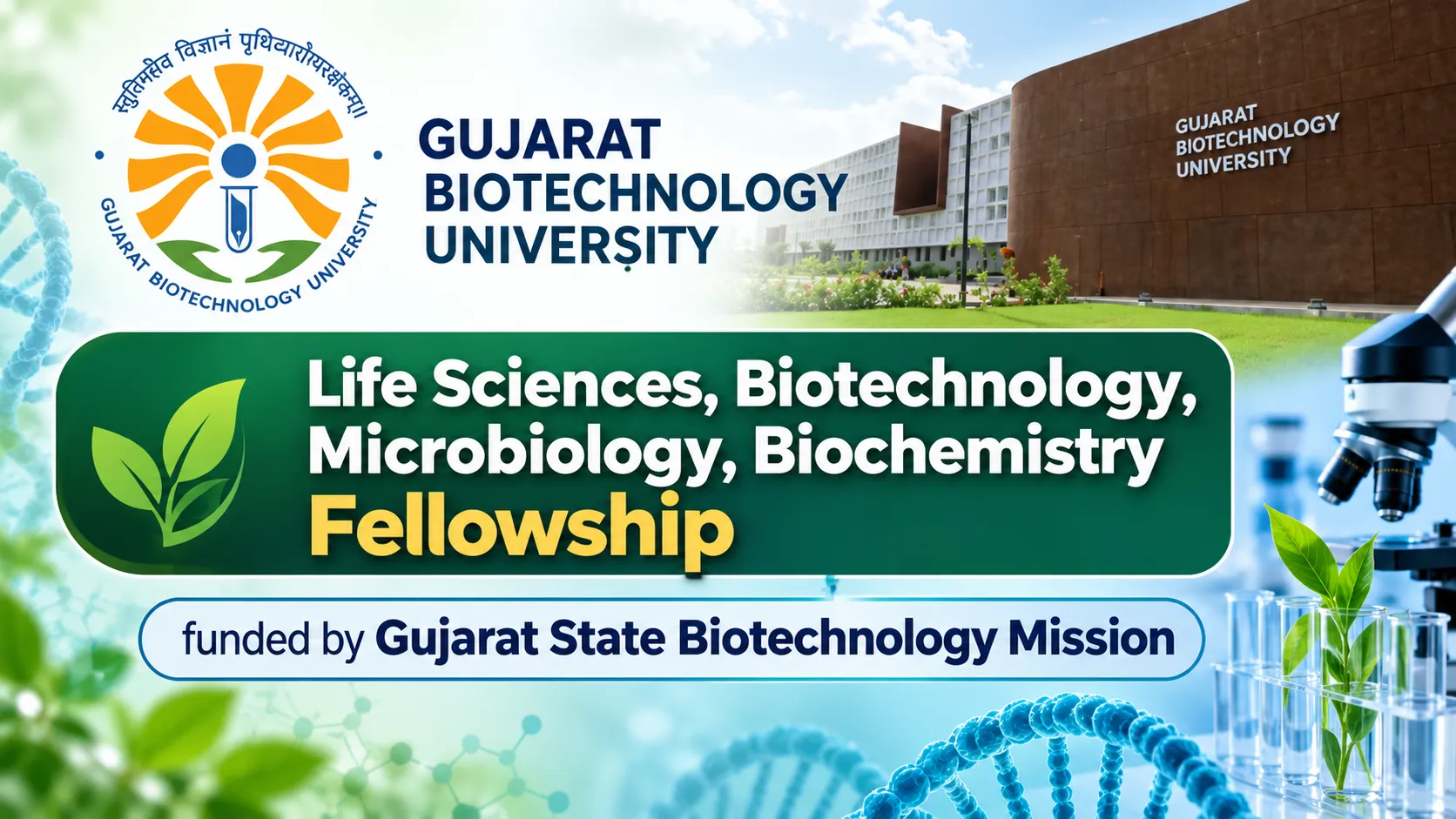 GBU Life Sciences, Biotechnology, Microbiology, Biochemistry Fellowship