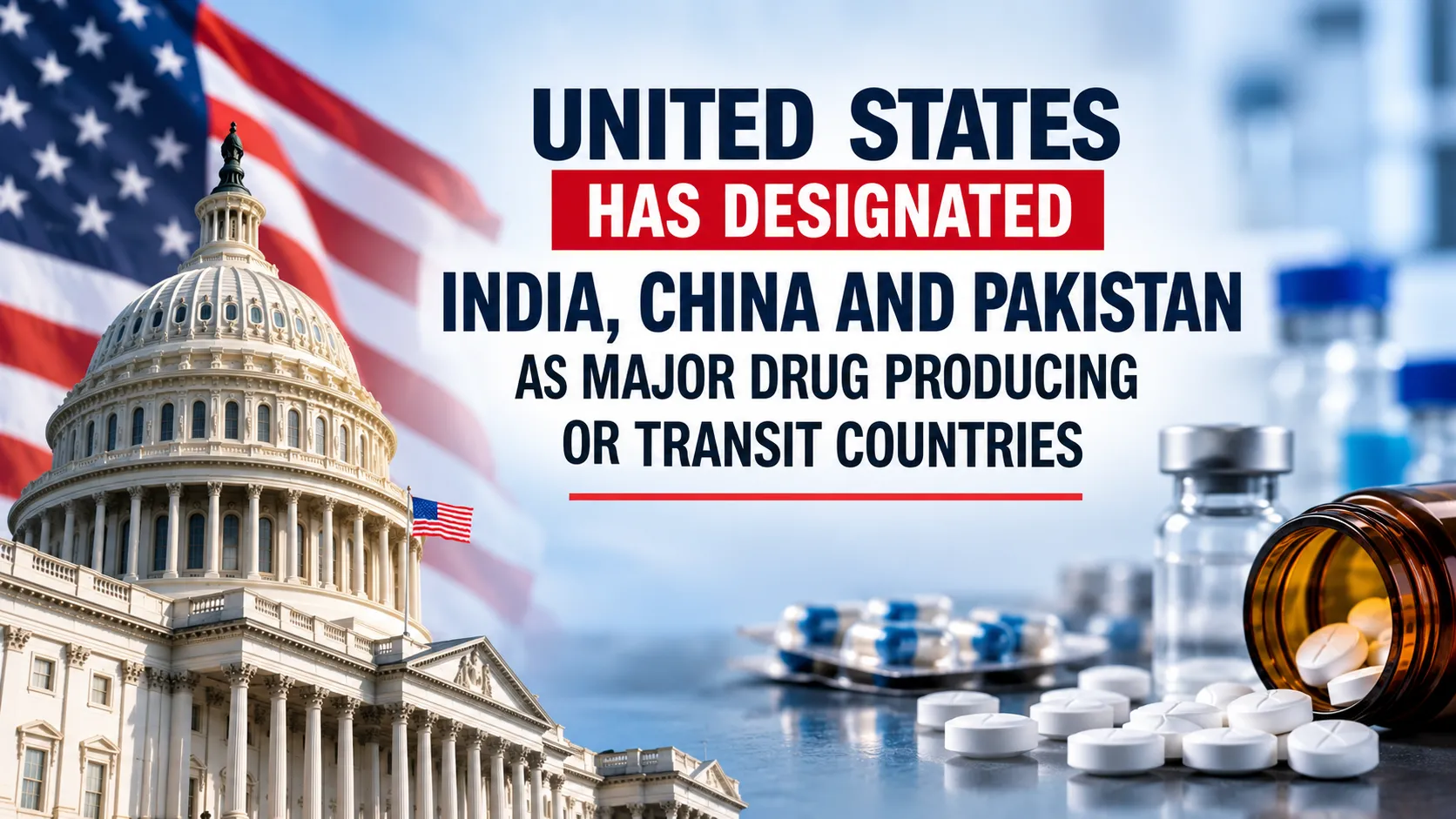 India, China and Pakistan Named in US 2027 Major Drug Transit and Production List