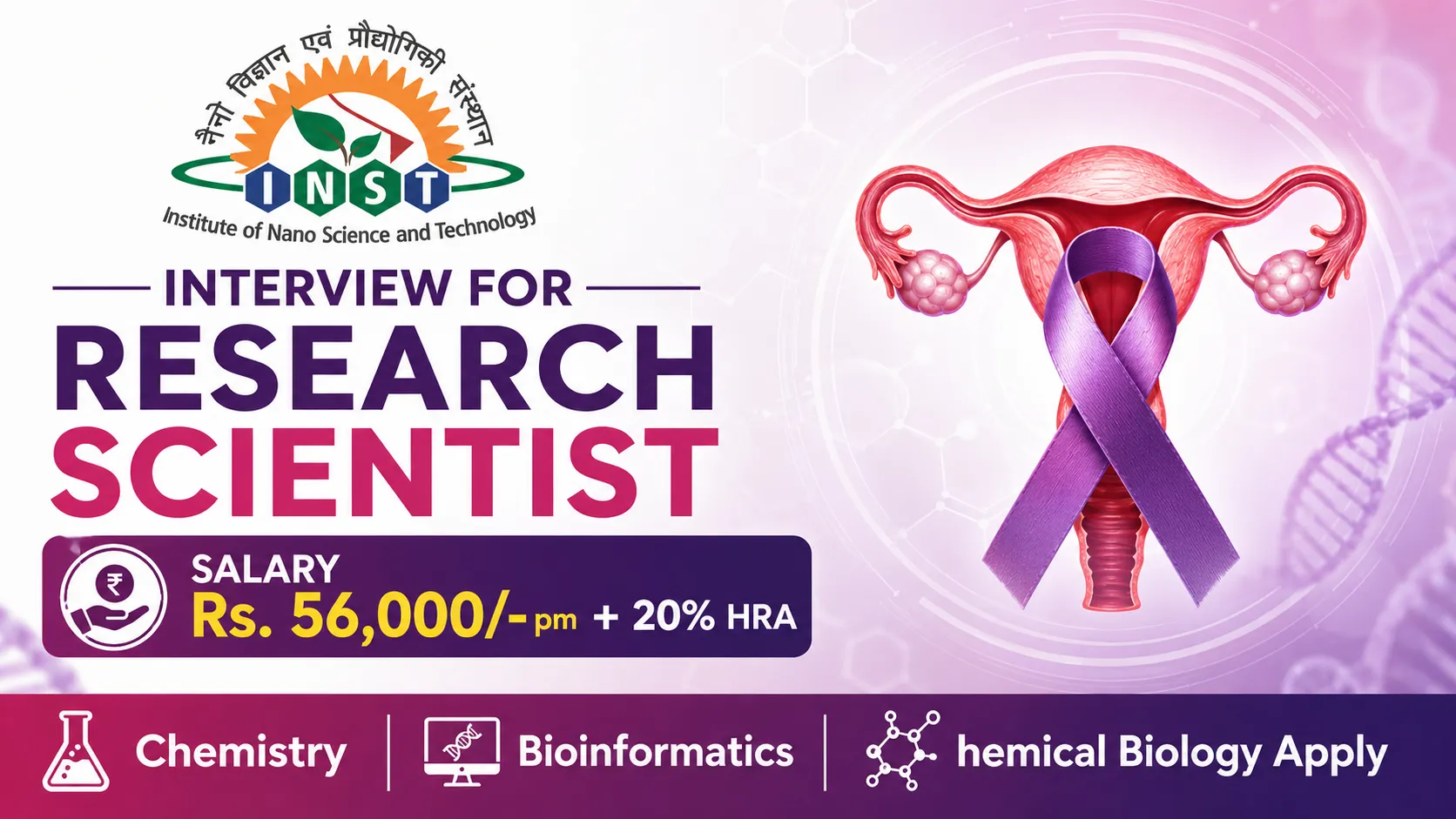 Interview for Research Scientist at Institute of Nanoscience and Technology