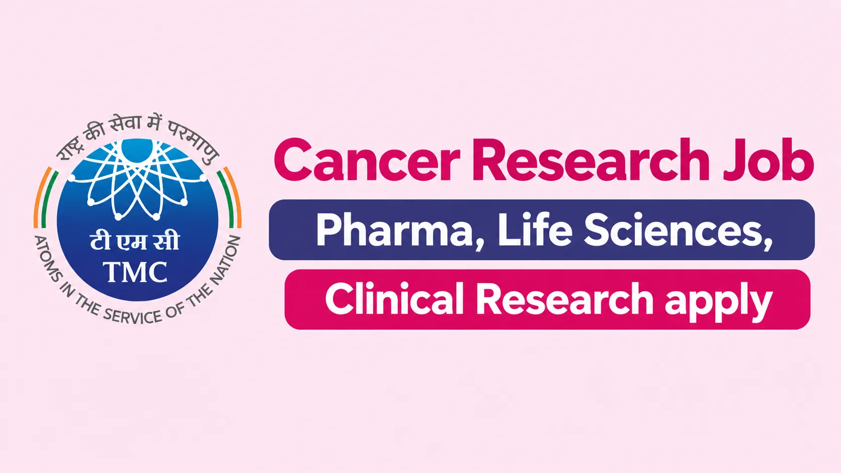 Job in cancer research at Tata Memorial Centre - Pharma, Life Sciences, Clinical Research apply