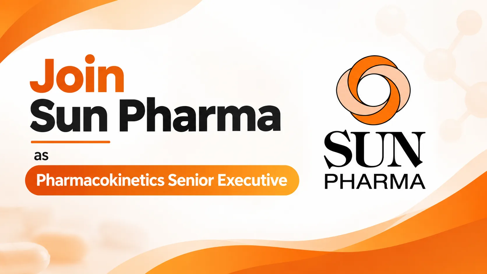 Join Sun Pharma as Pharmacokinetics Senior Executive