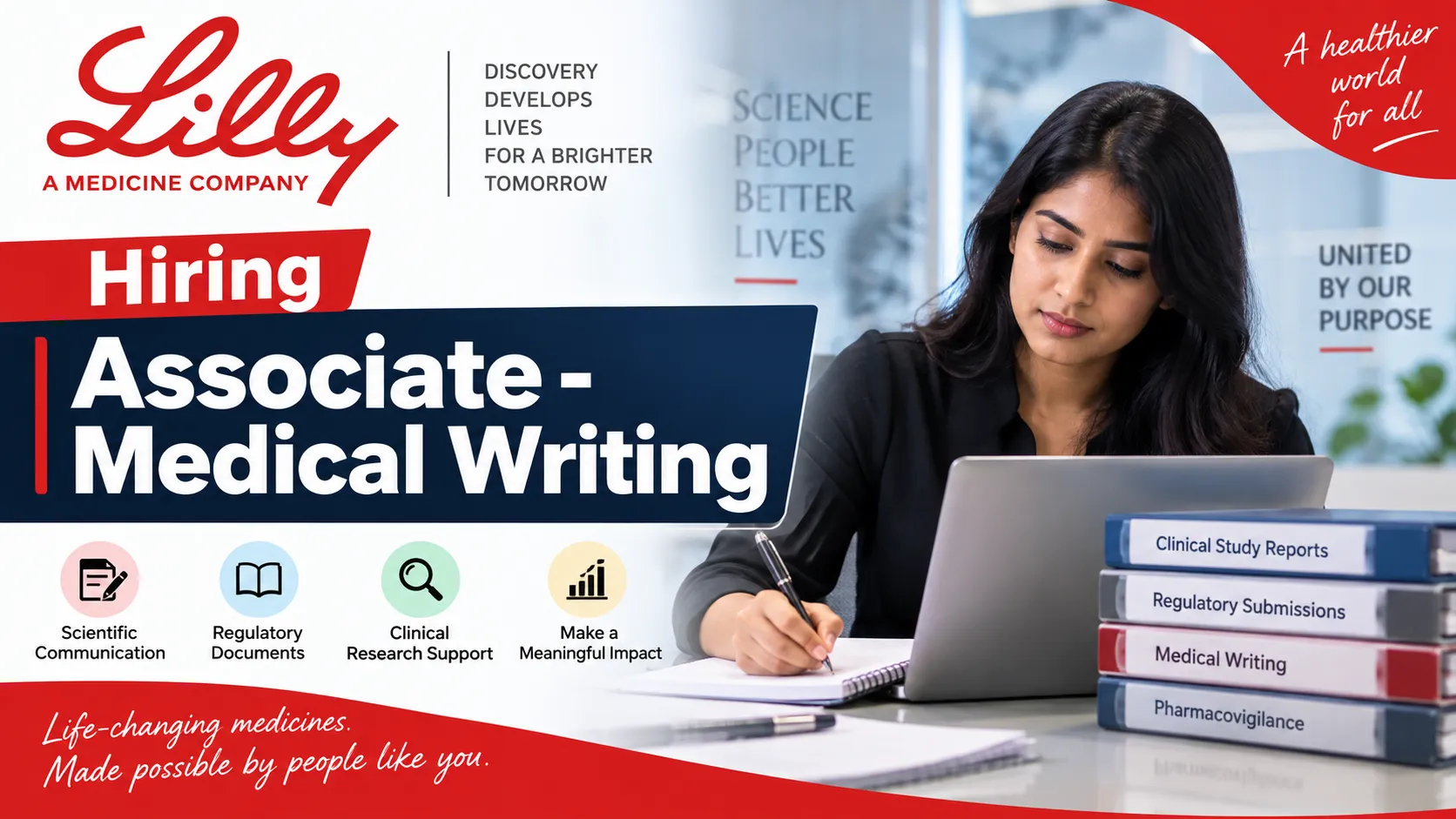 Lilly require Associate - Medical Writing