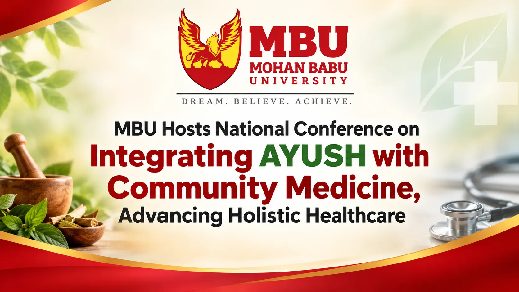MBU Hosts National Conference on Integrating AYUSH with Community Medicine, Advancing Holistic Healthcare