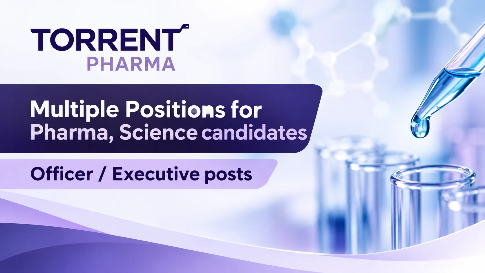 Multiple Positions for Pharma, Science candidates at Torrent Pharma