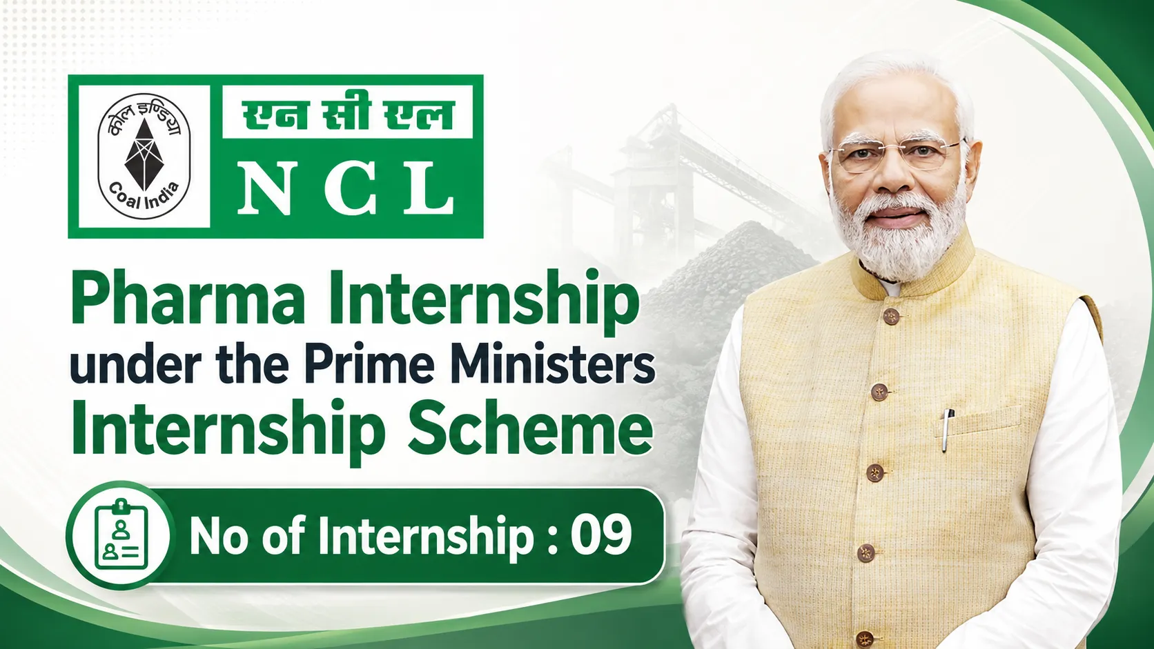 Pharma Internship under the Prime Ministers Internship Scheme, NCL