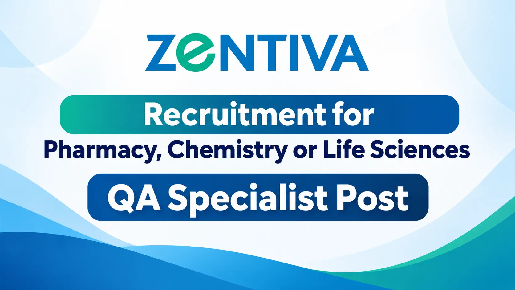 Recruitment for Pharmacy, Chemistry or Life Sciences at Zentiva - QA Specialist Post
