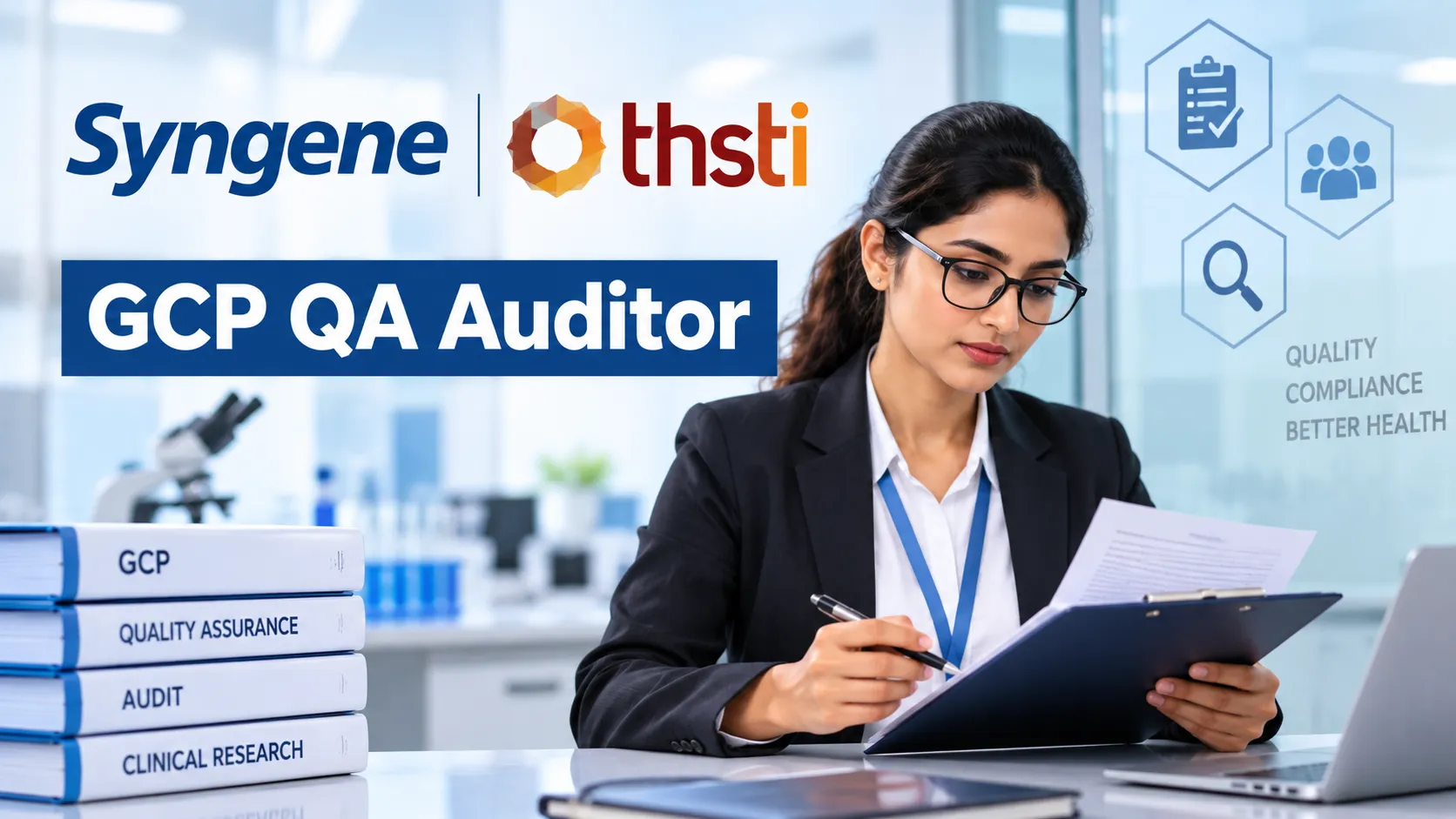 Syngene is seeking a seasoned professional to manage its GCP quality function at THSTI