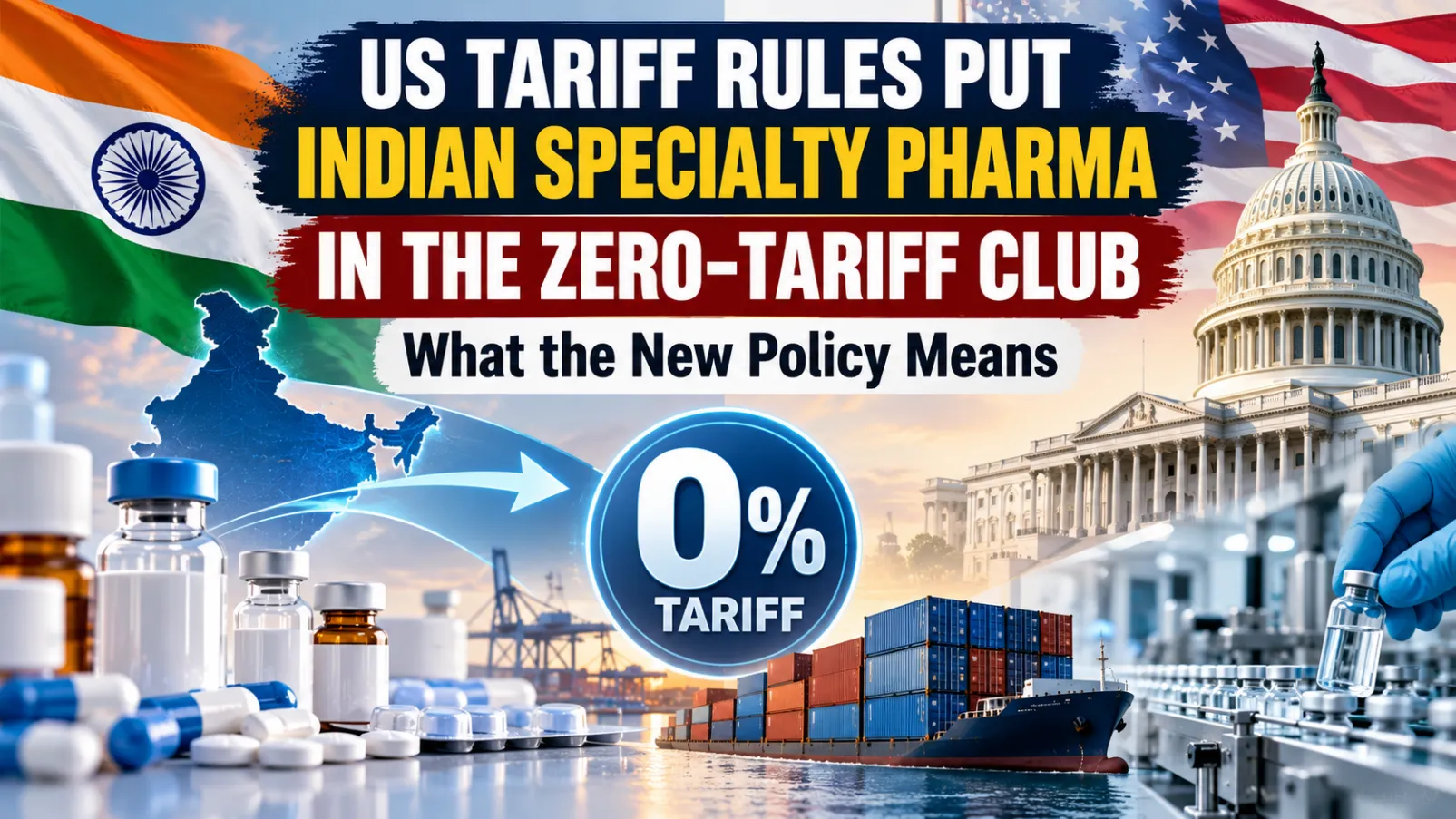 USA Tariff Rules Put Indian Specialty Pharma in the Zero-Tariff Club: What the New Policy Means