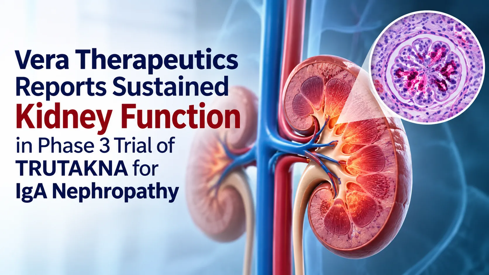 Vera Therapeutics Reports Sustained Kidney Function in Phase 3 Trial of TRUTAKNA for IgA Nephropathy