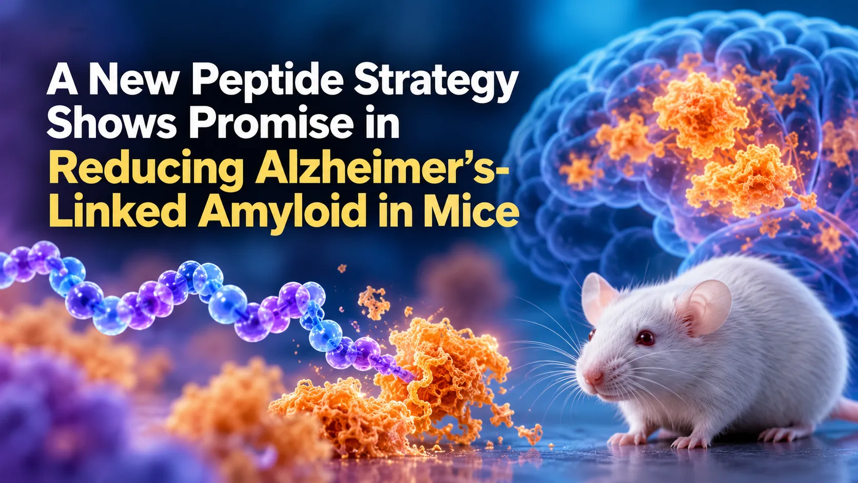 A New Peptide Strategy Shows Promise in Reducing Alzheimer’s-Linked Amyloid in Mice