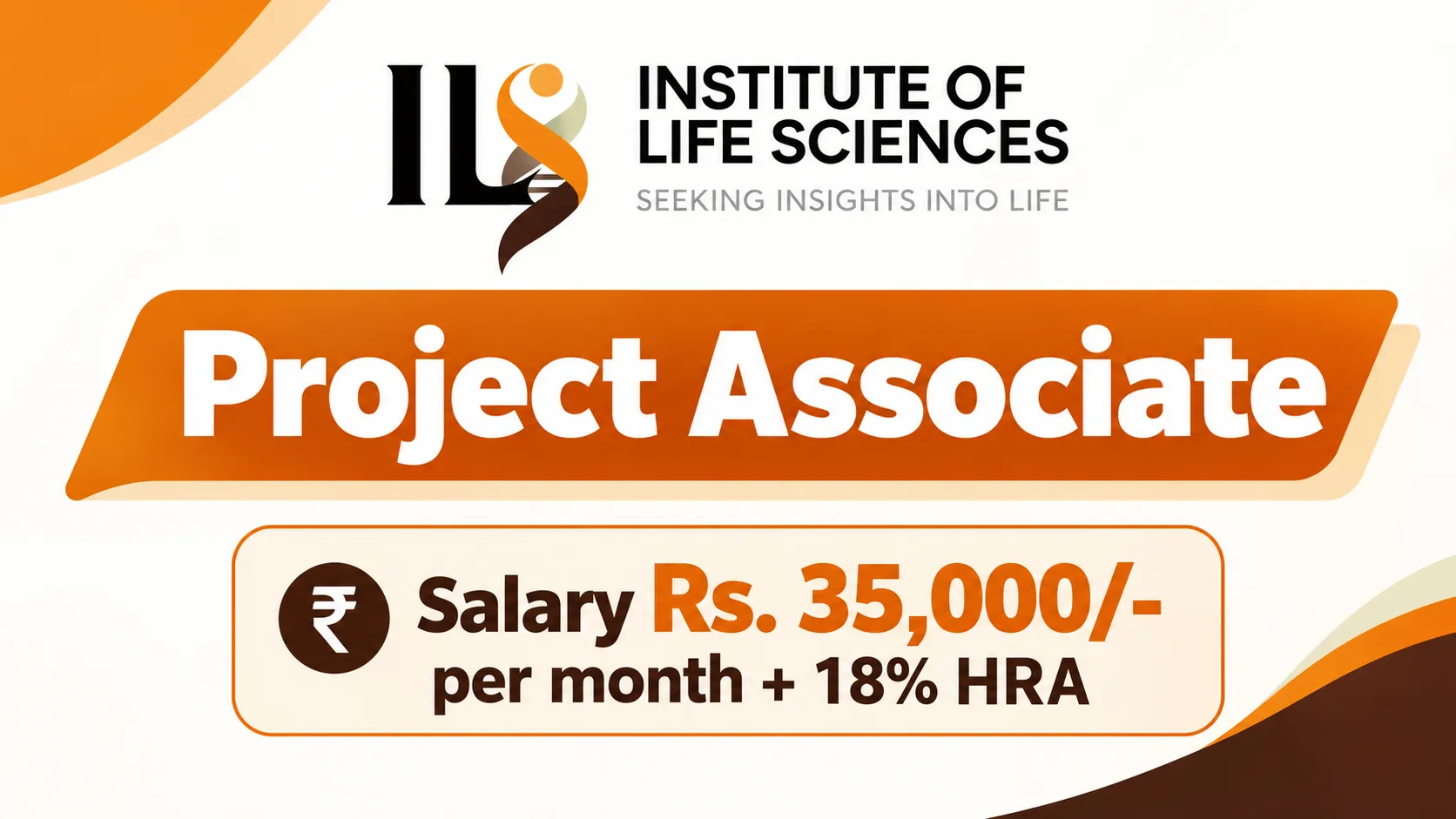 Applications are invited for Project Associate at BRIC-ILS