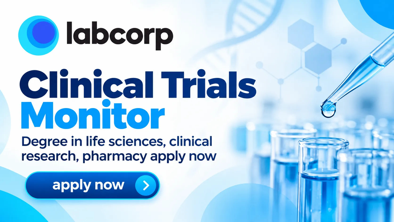 Apply Online for Clinical Trails Monitor at Labcorp