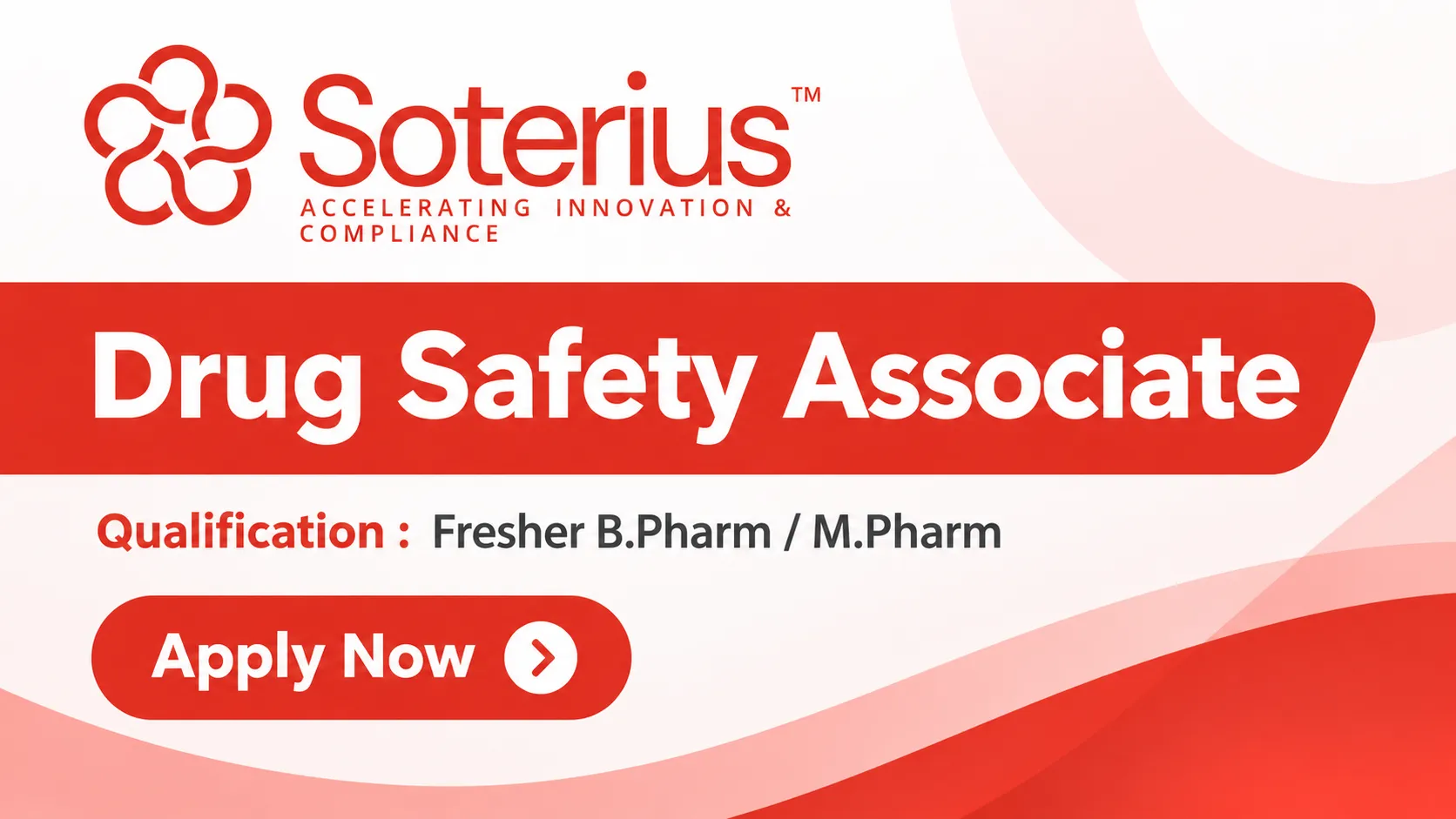Apply Online for Drug Safety Associate at Soterius