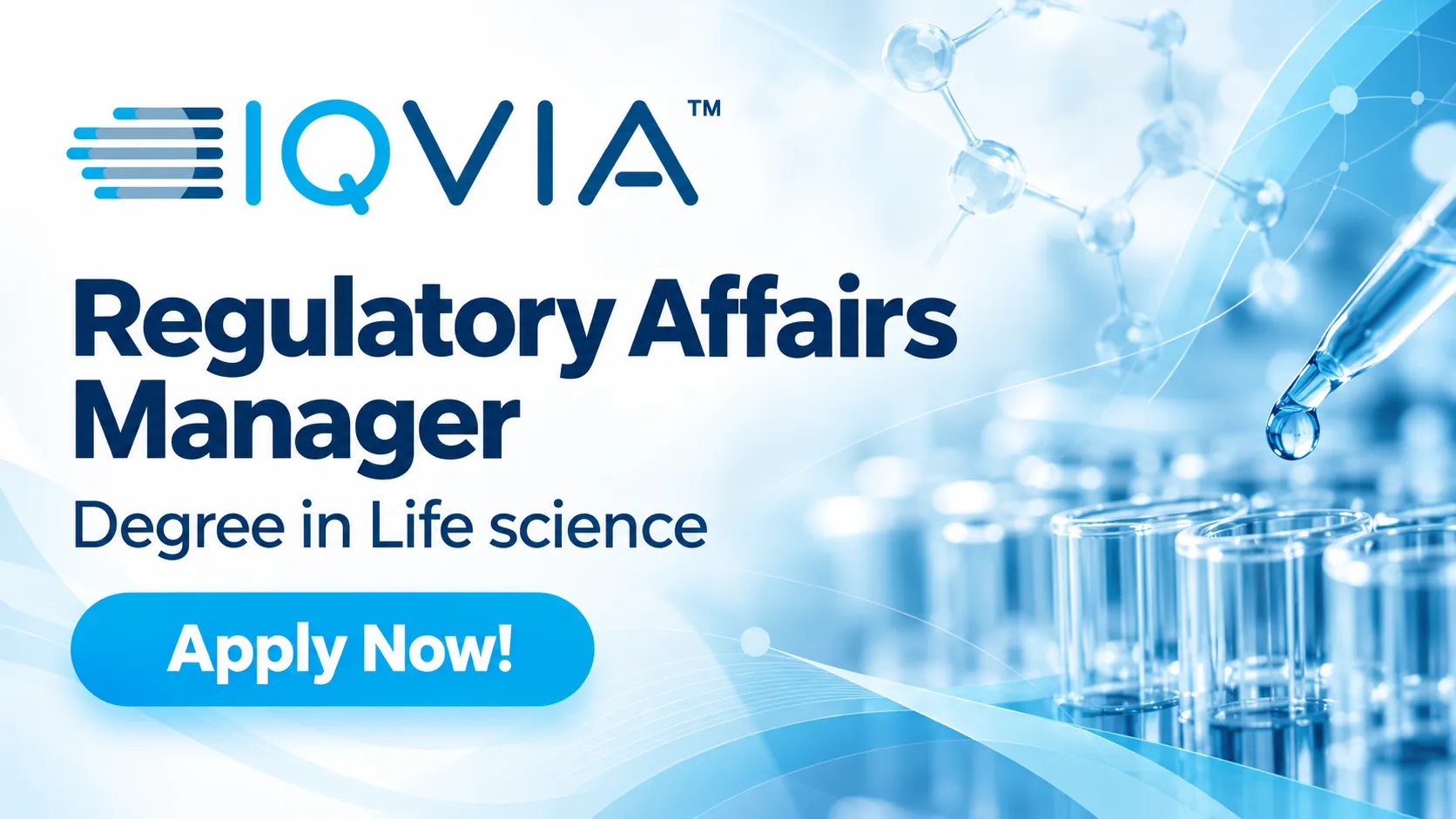 Apply Online for Regulatory Affairs Manager at IQVIA