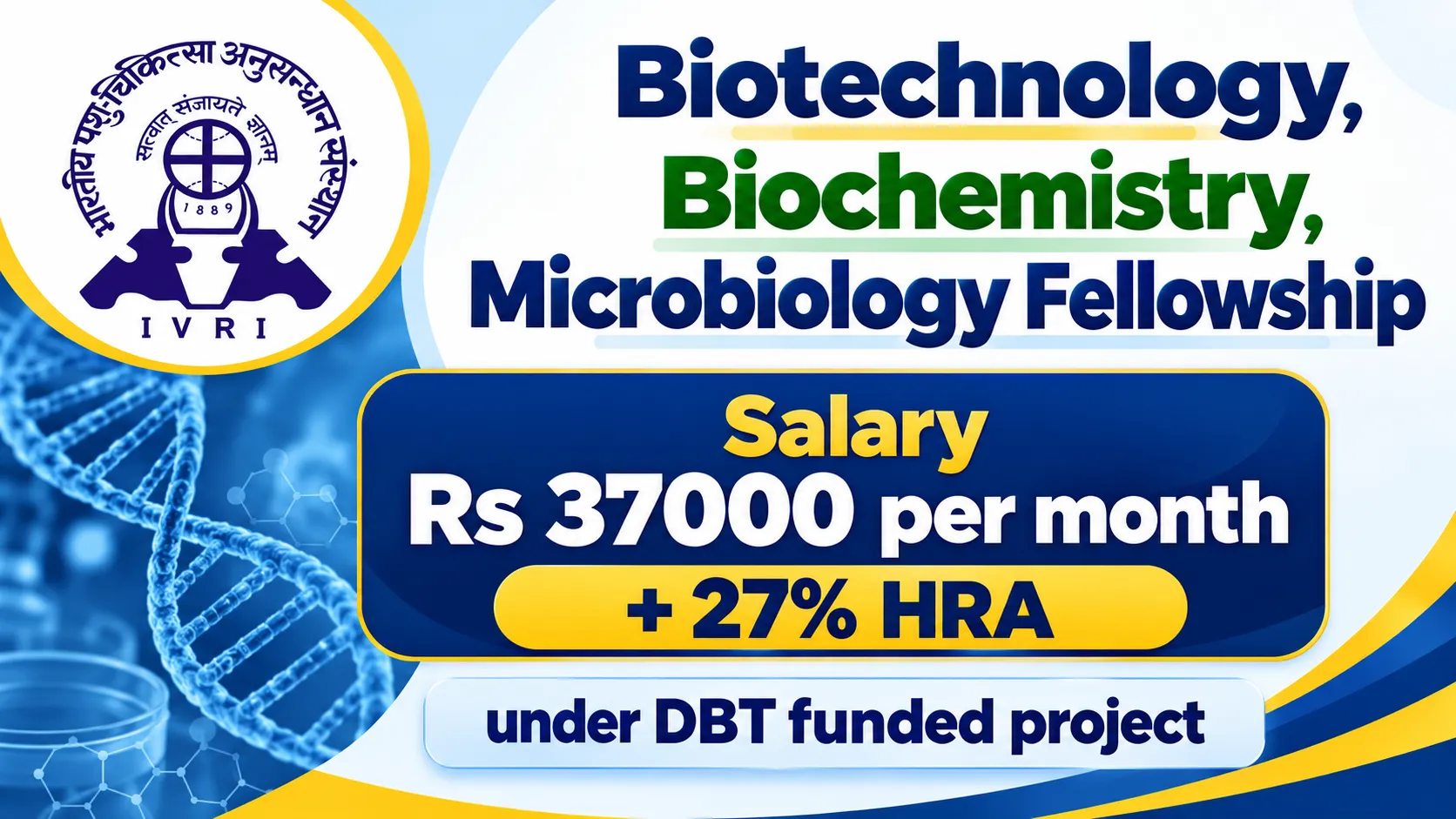 Biotechnology, Biochemistry, Microbiology Fellowship at IVRI
