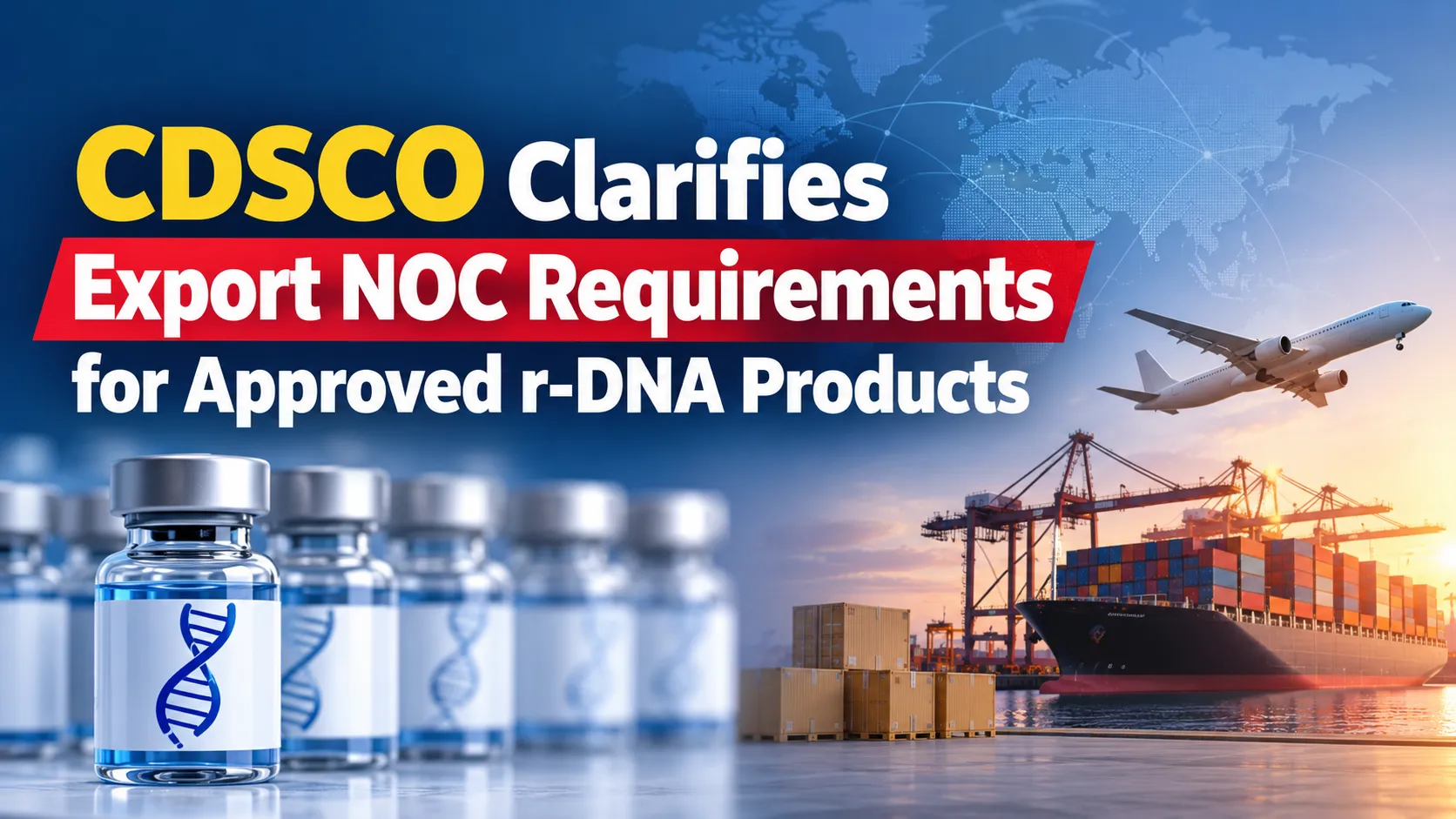 CDSCO Clarifies Export NOC Requirements for Approved r-DNA Products