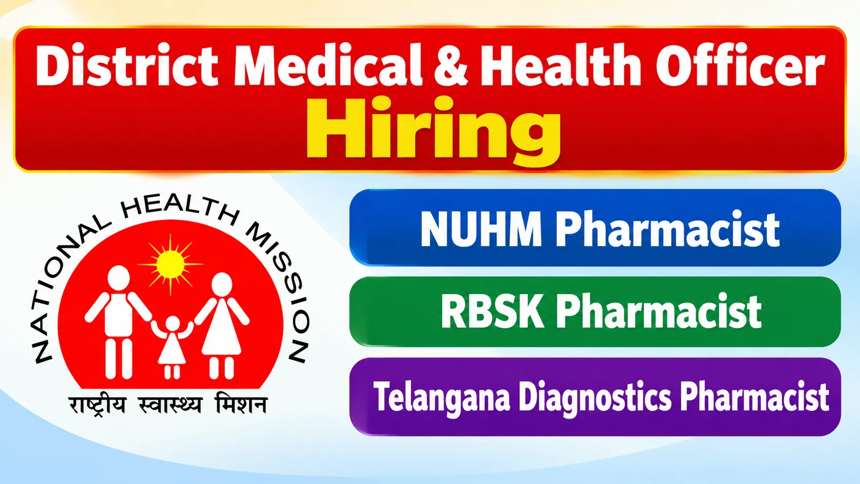District Medical & Health Officer Hiring Pharmacists